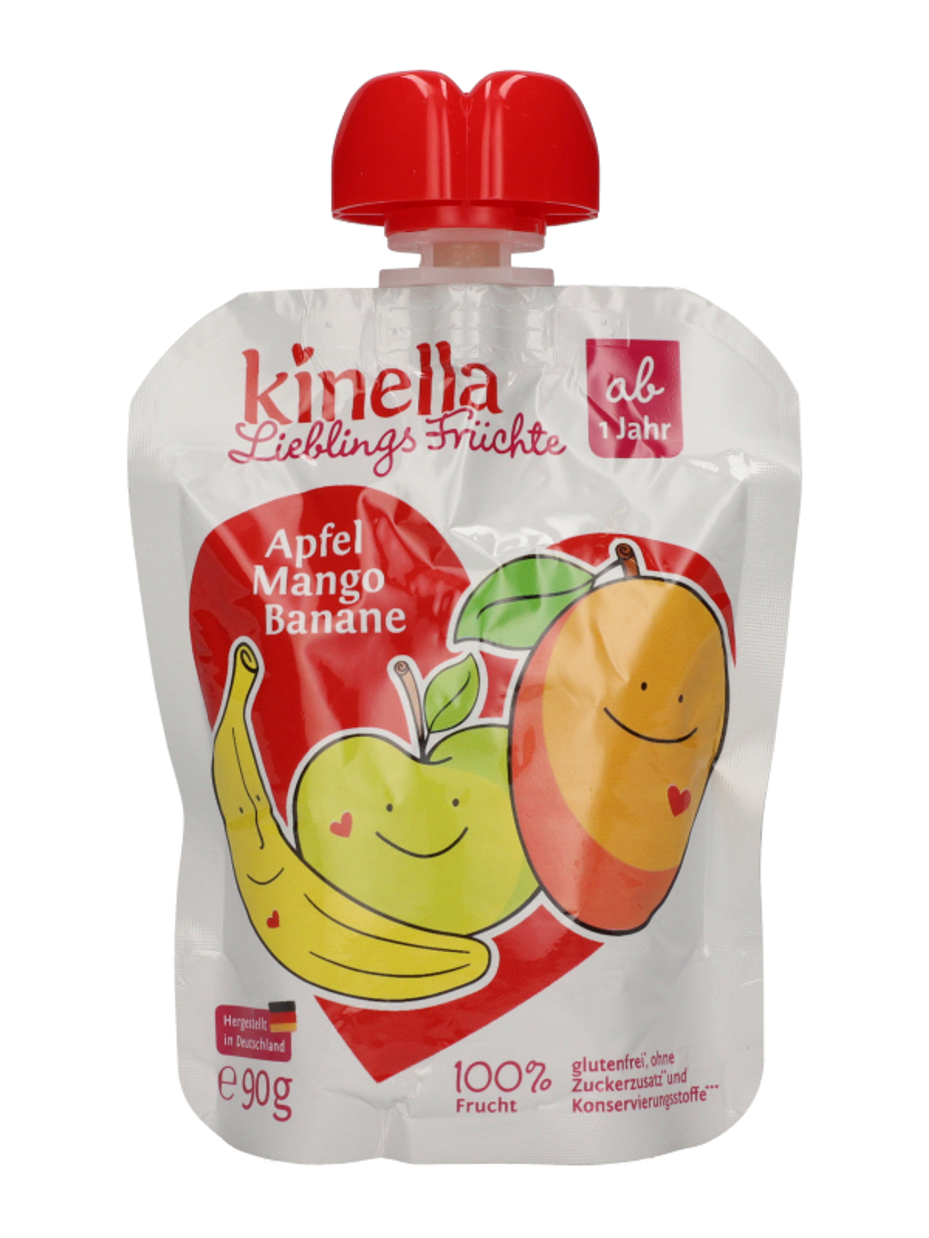 Kinella 100% gyümölcspüré alma-mangó-banán 12 hónapos kortól - 90 g