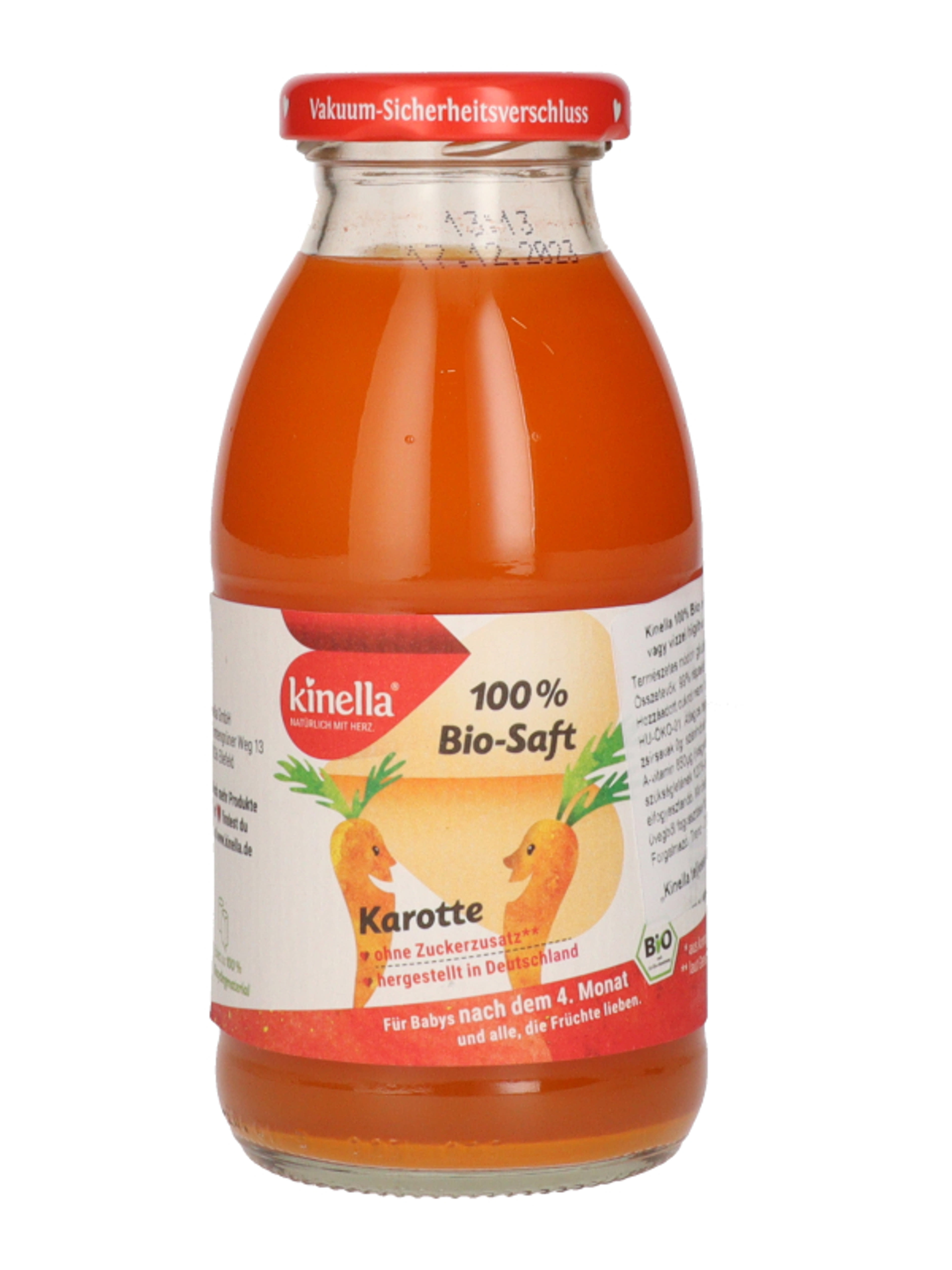 Kinella Bio 100% sárgarépalé 4 hónapos kortól - 250 ml