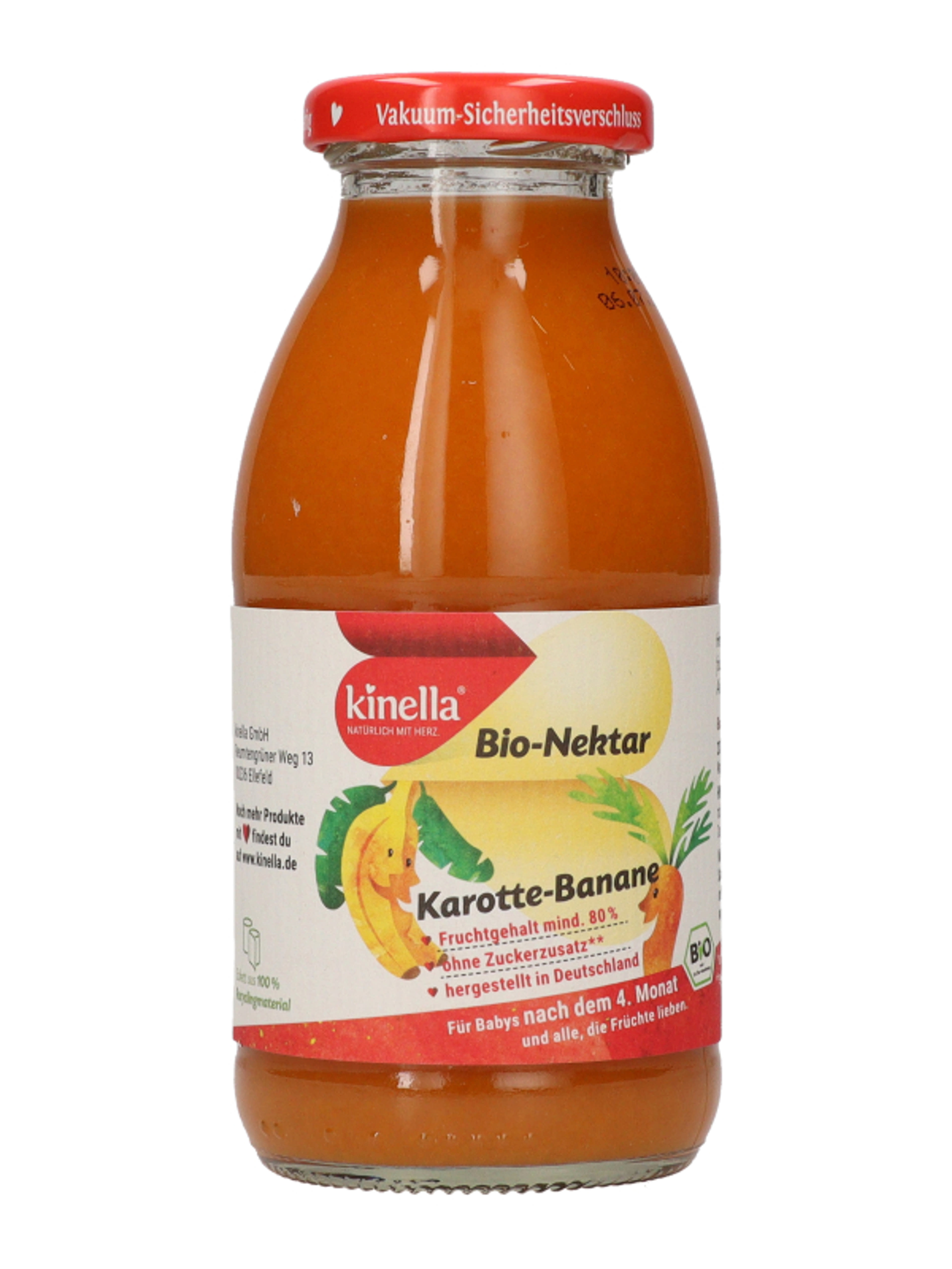 Kinella Bio 100% banán- sárgarépalé 4 hónapos kortól - 250 ml-1