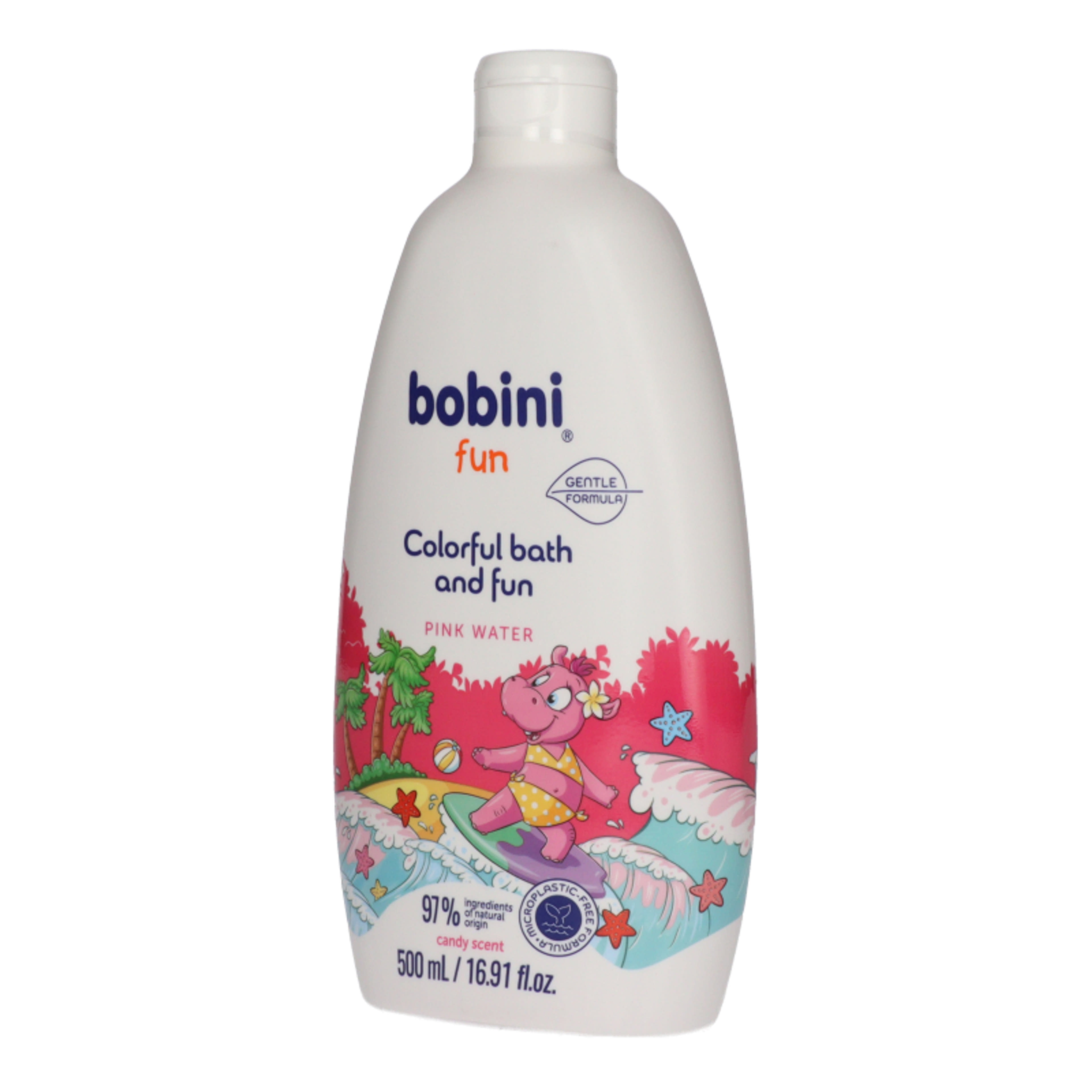 Bobini Fun színes habfürdő /rózsaszín - 500 ml-2