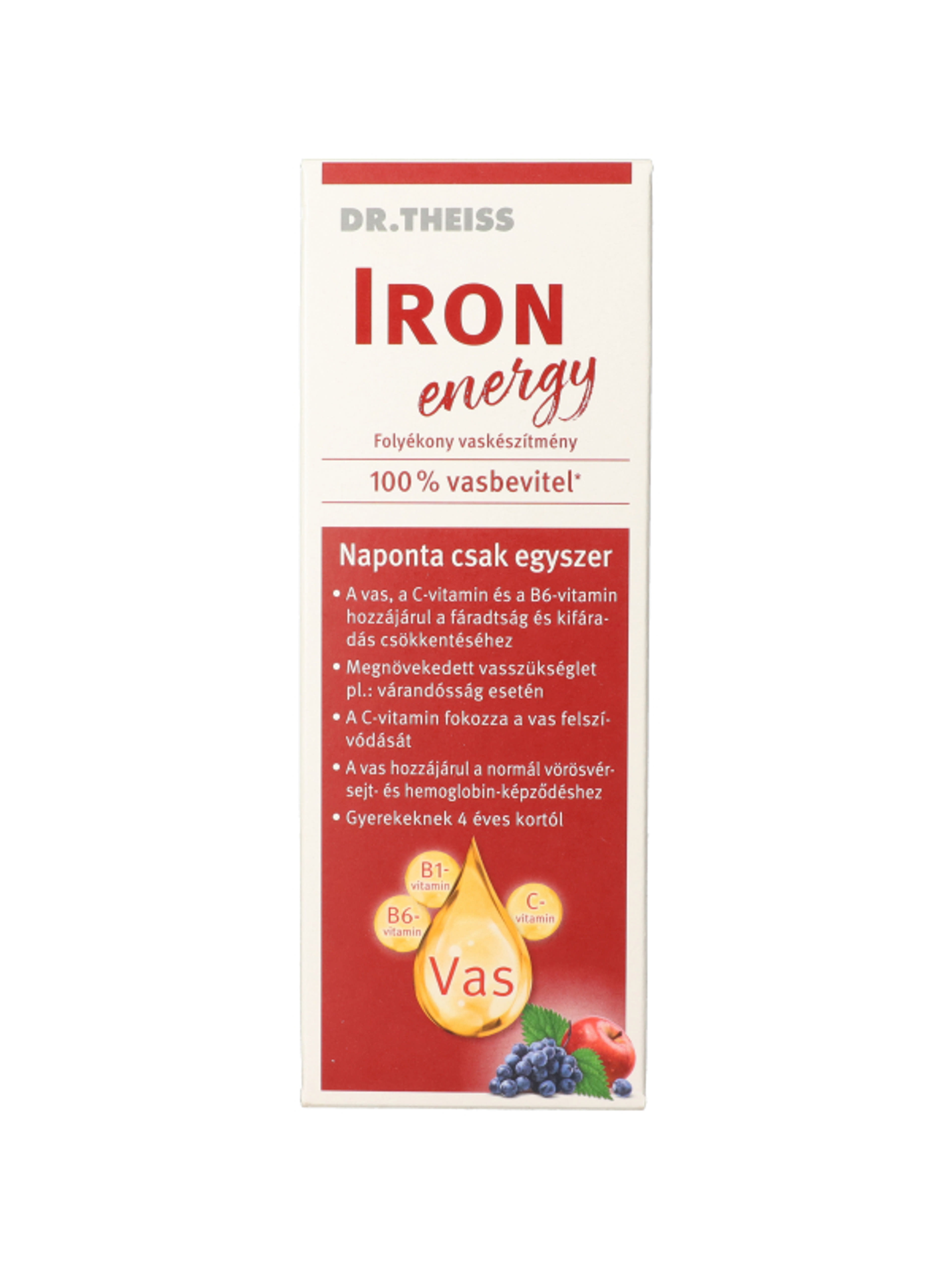 Dr.Theiss Iron Energy folyékony étrend-kiegészítő - 250 ml-1