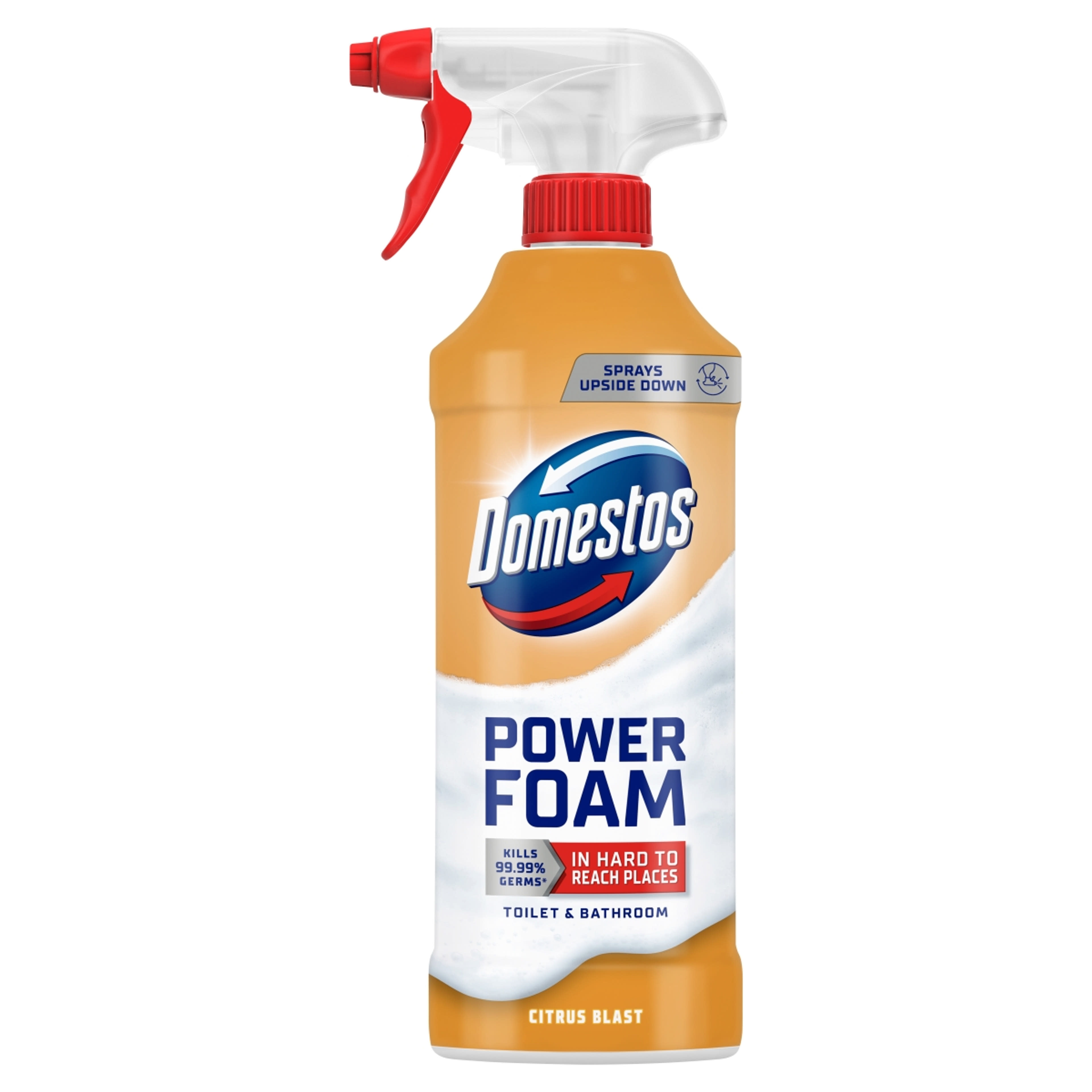 Domestos Power Foam Citrus Blast WC és fürdőszoba tisztító hab - 435 ml-1