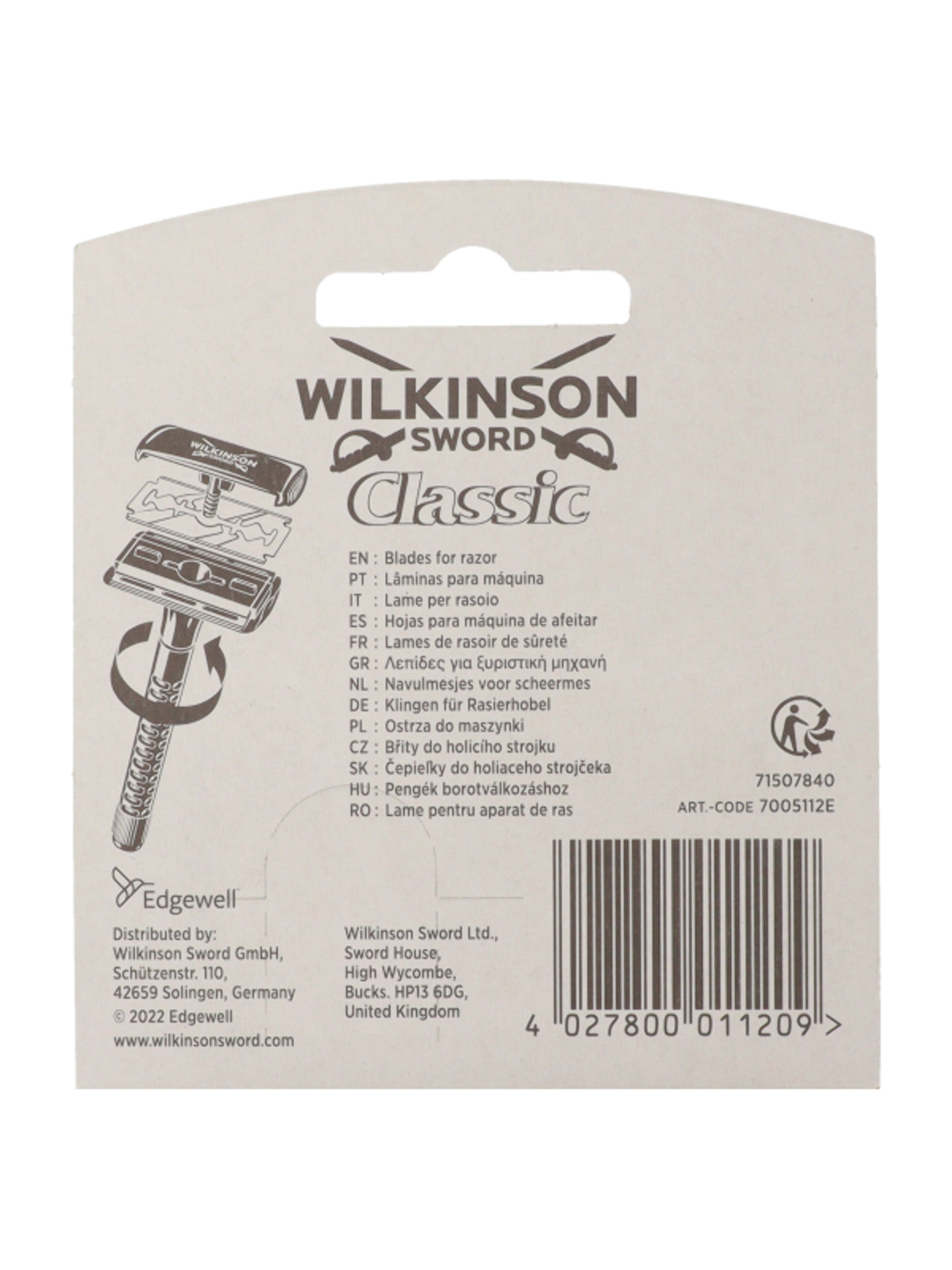 Wilkinson Classic hagyományos borotvapenge - 5db-5