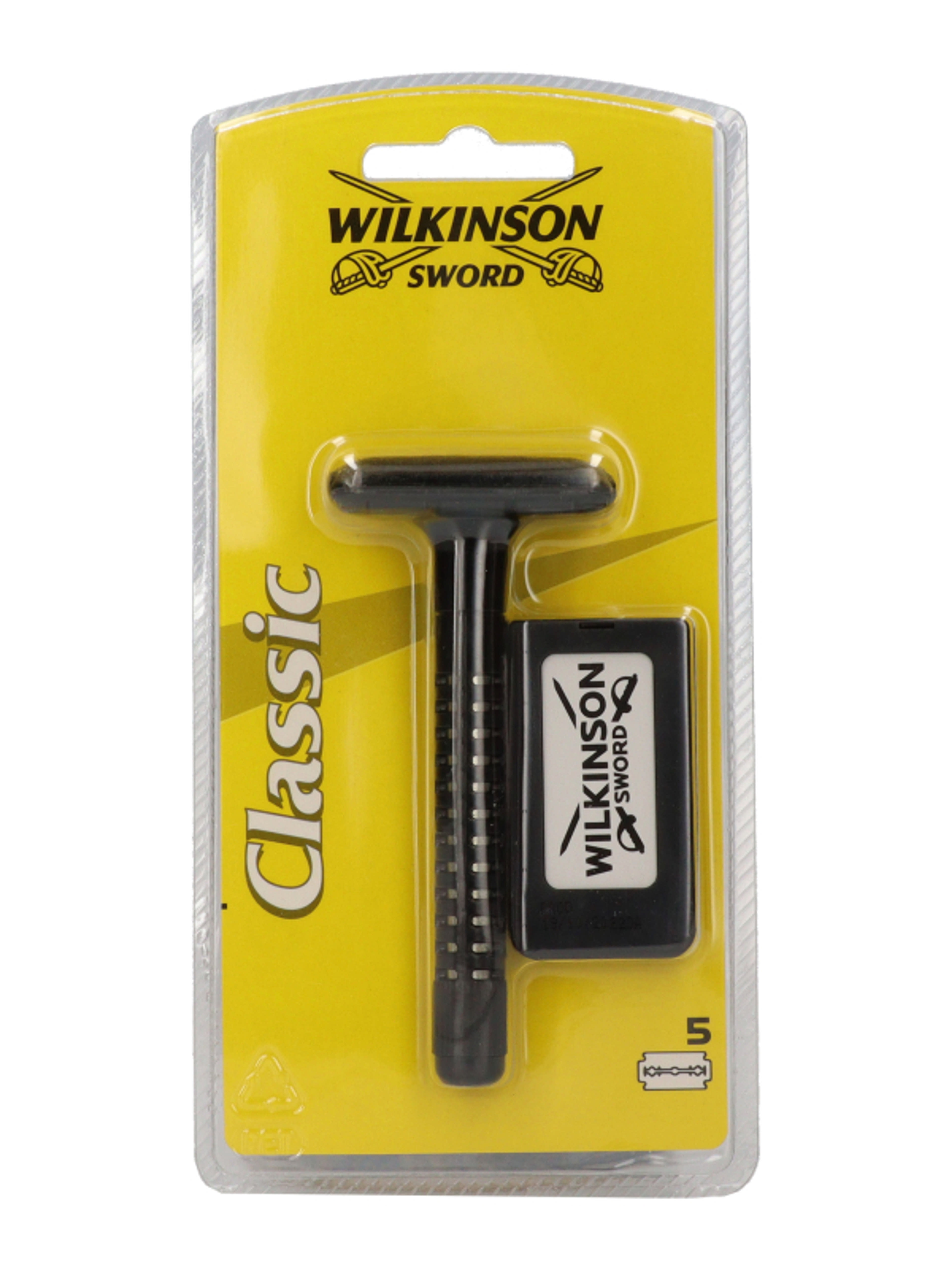 Wilkinson Classic hagyományos borotvakészülék + 5db penge - 1 db-2