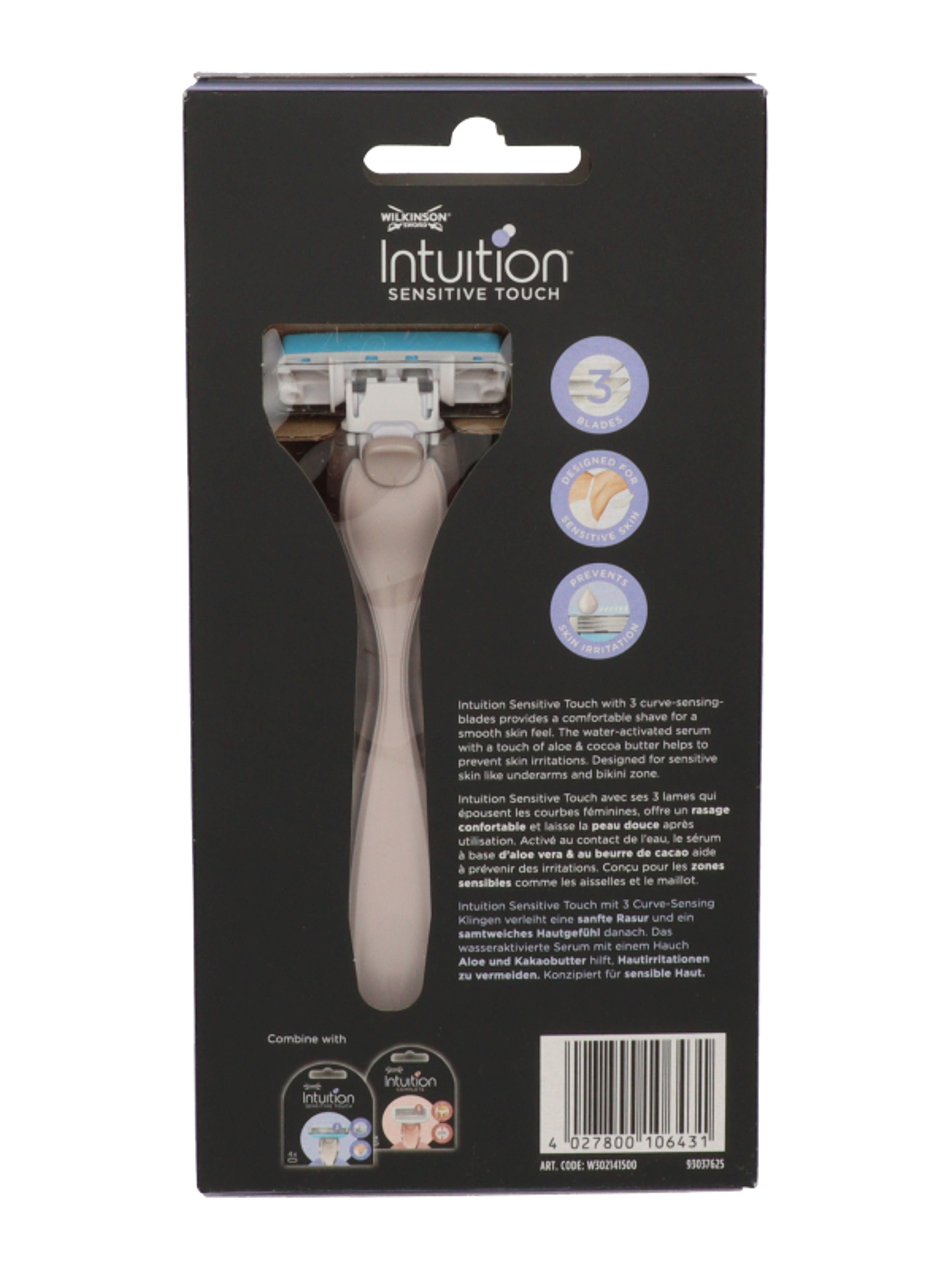 Wilkinson Intuition Sensitive Touch női borotvakészülék 3 pengés - 1 db-3