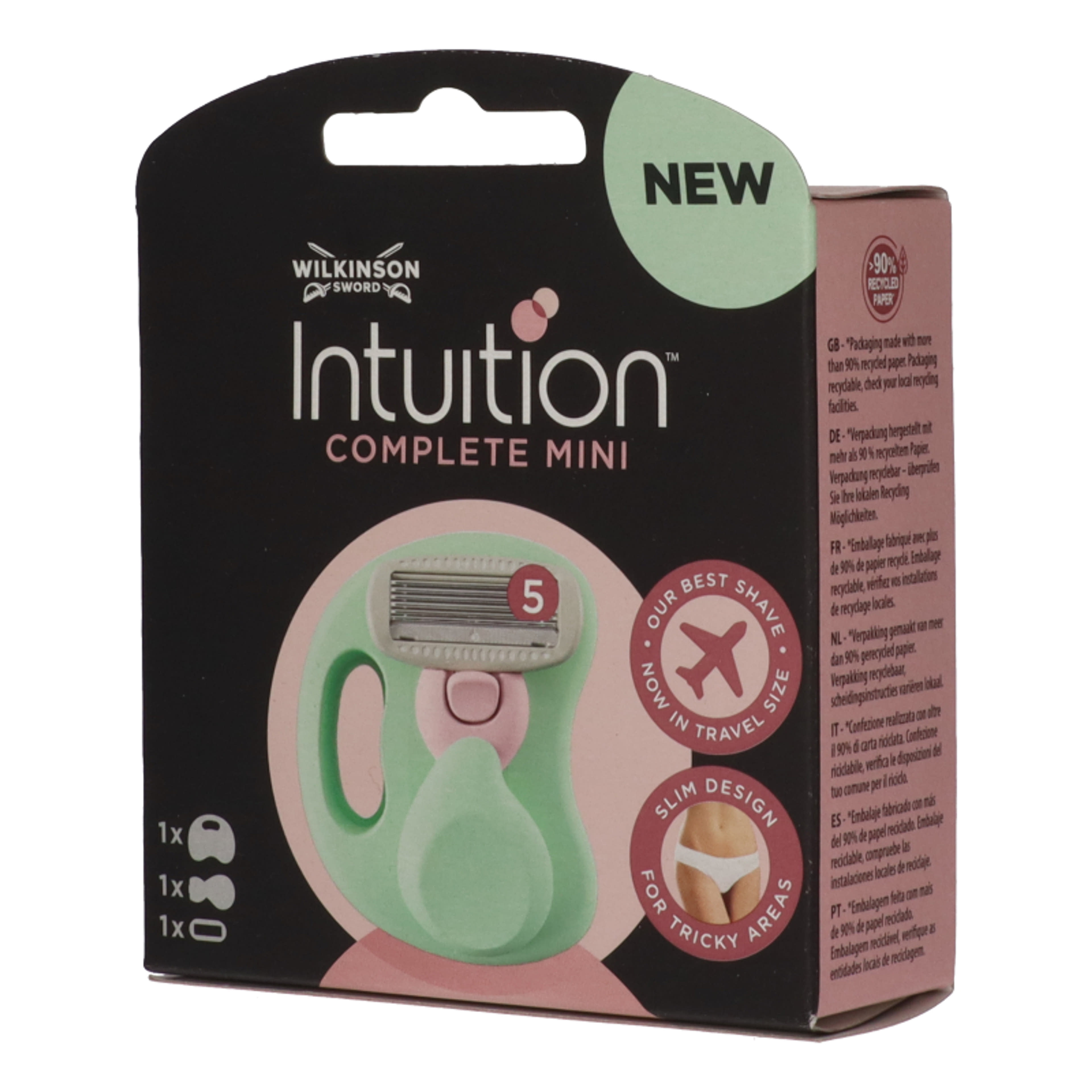 Wilkinson Sword Intuition Complete Mini borortvakészülék - 1 db-2