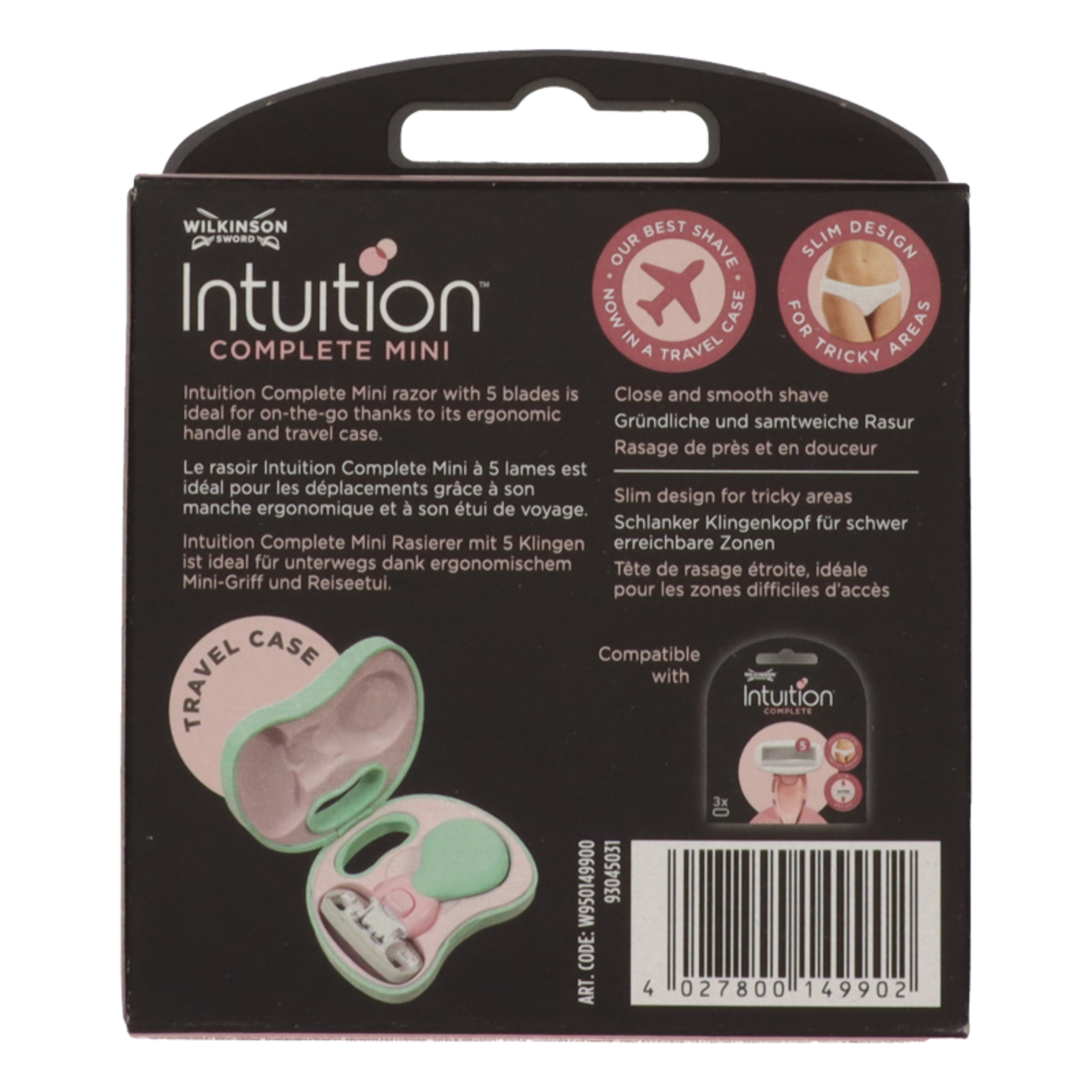 Wilkinson Sword Intuition Complete Mini borortvakészülék - 1 db-3