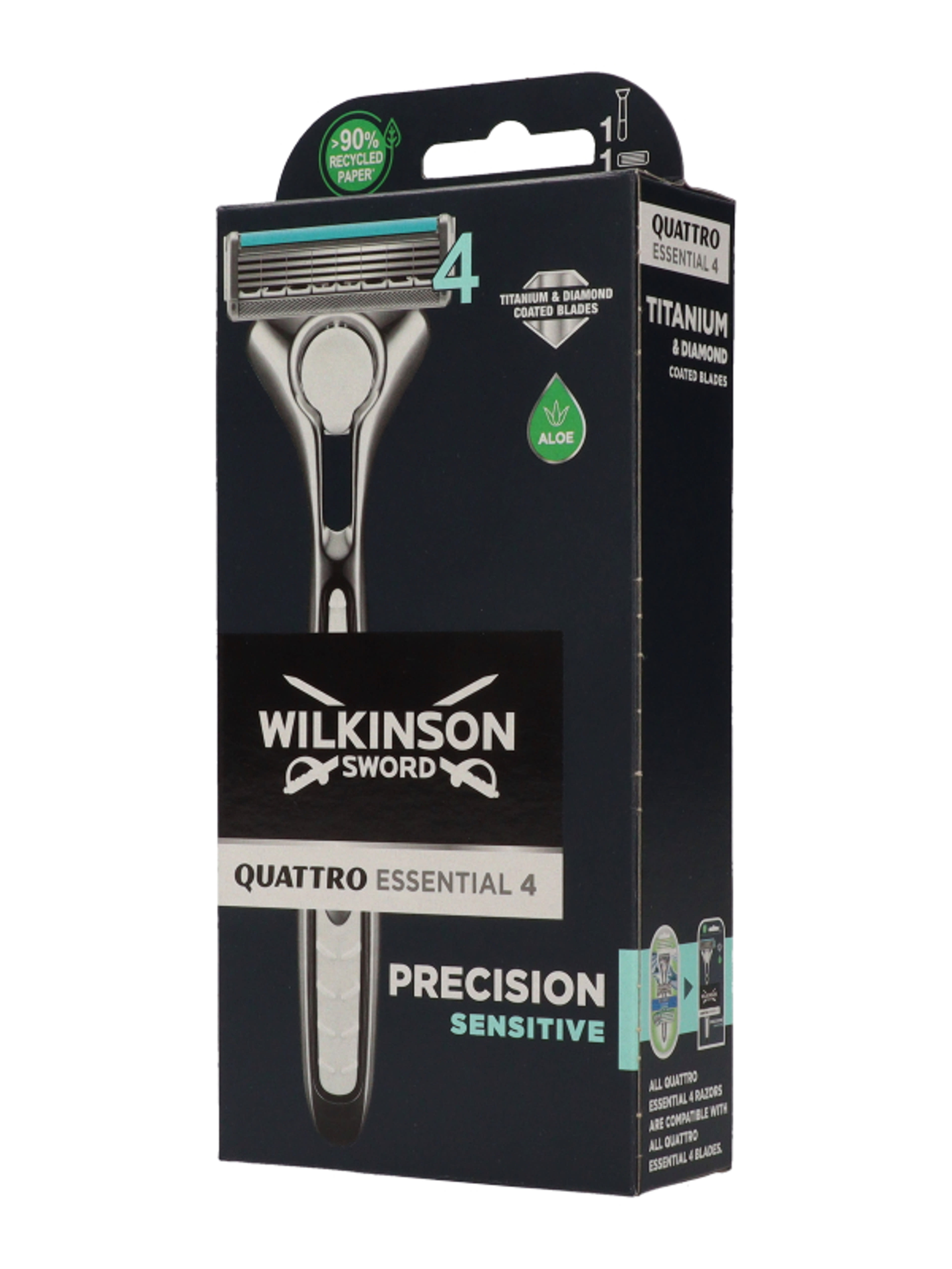 Wilkinson Quattro Titanium 4 pengés borotvakészülék + 1 betét - 1 db-3