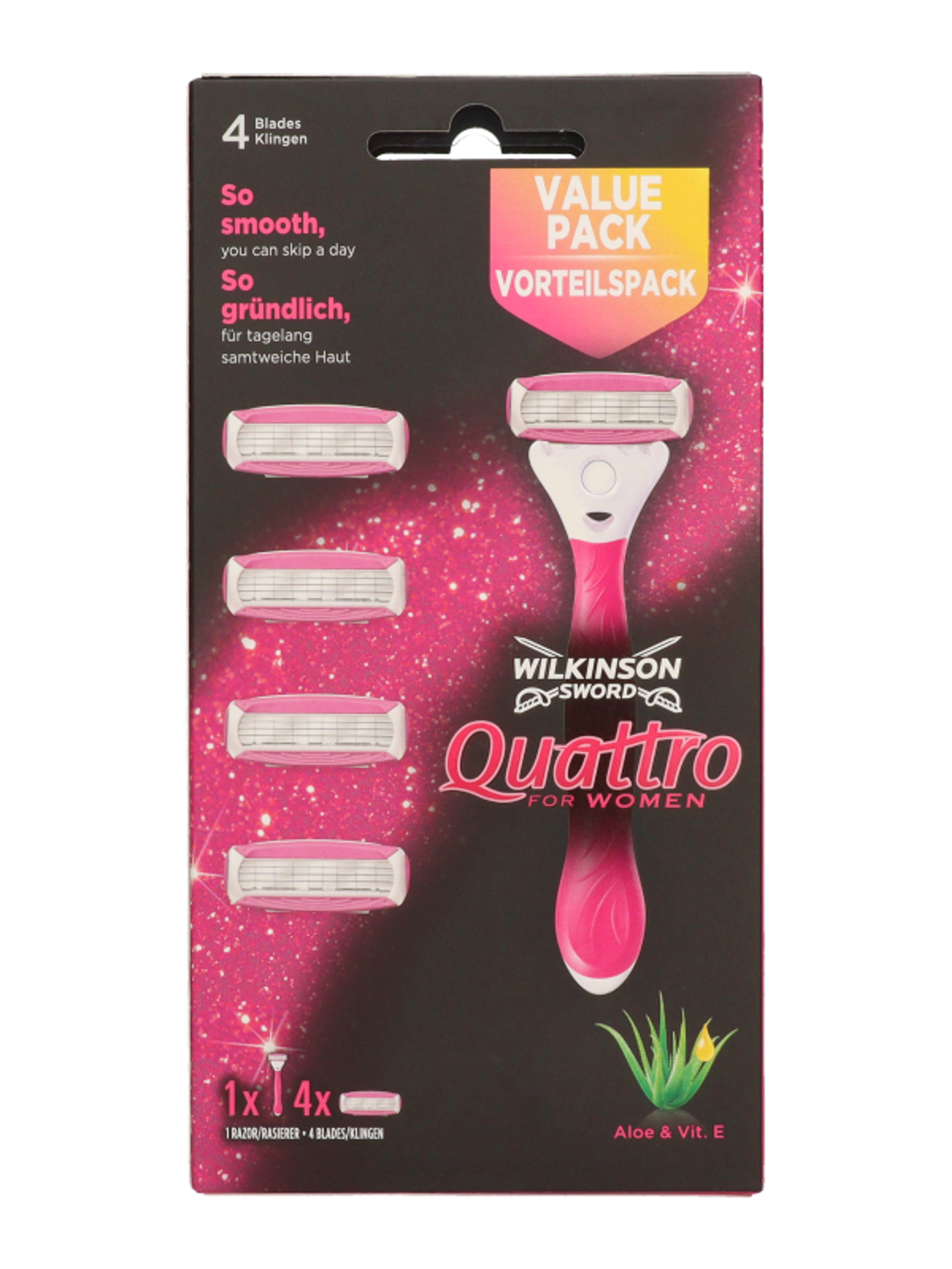Wilkinson Qattro for Women Razor eldobató borotva - 4 db