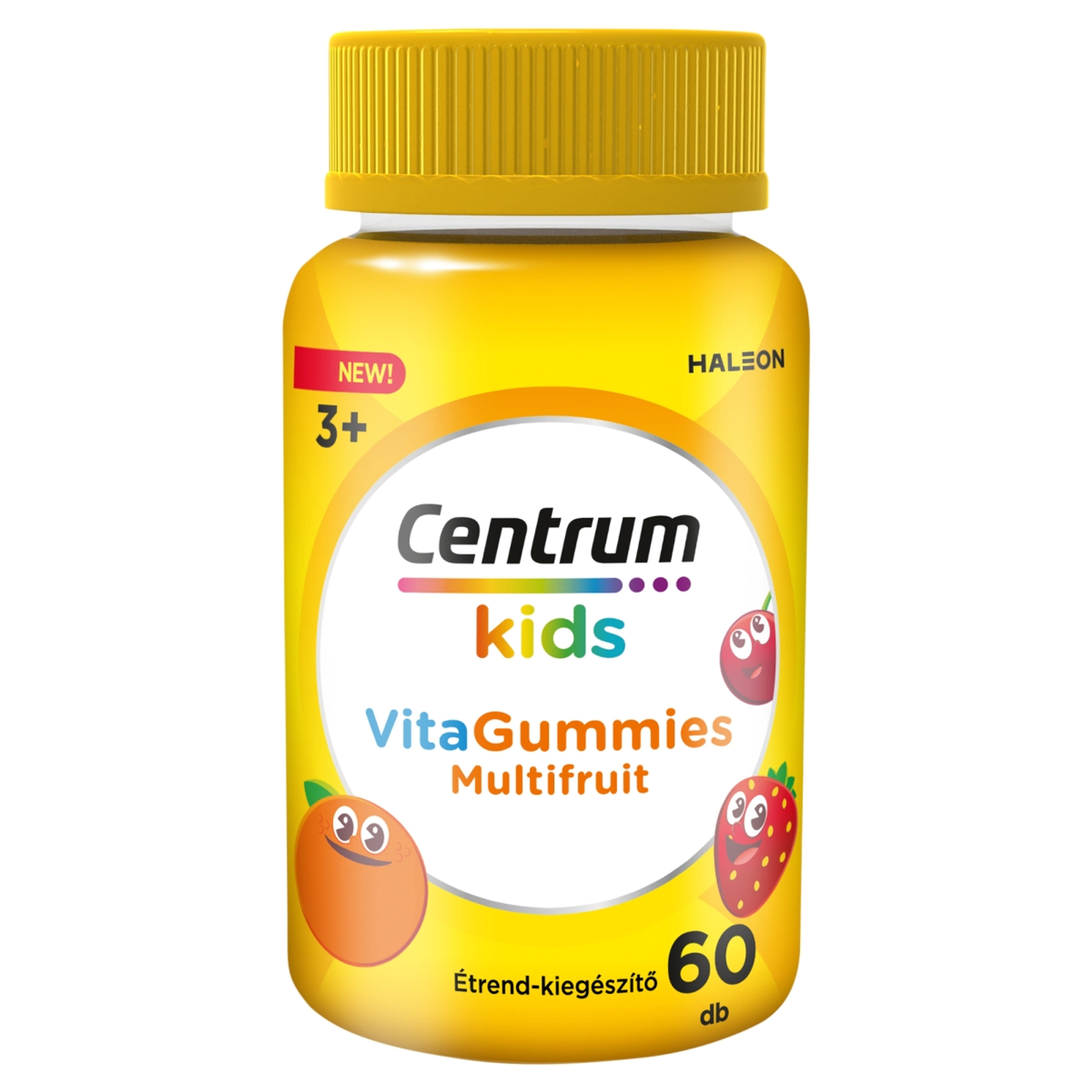 Centrum Kids Multifruit gumivitamin narancs, cseresznye és eper izesítésű - 60 db