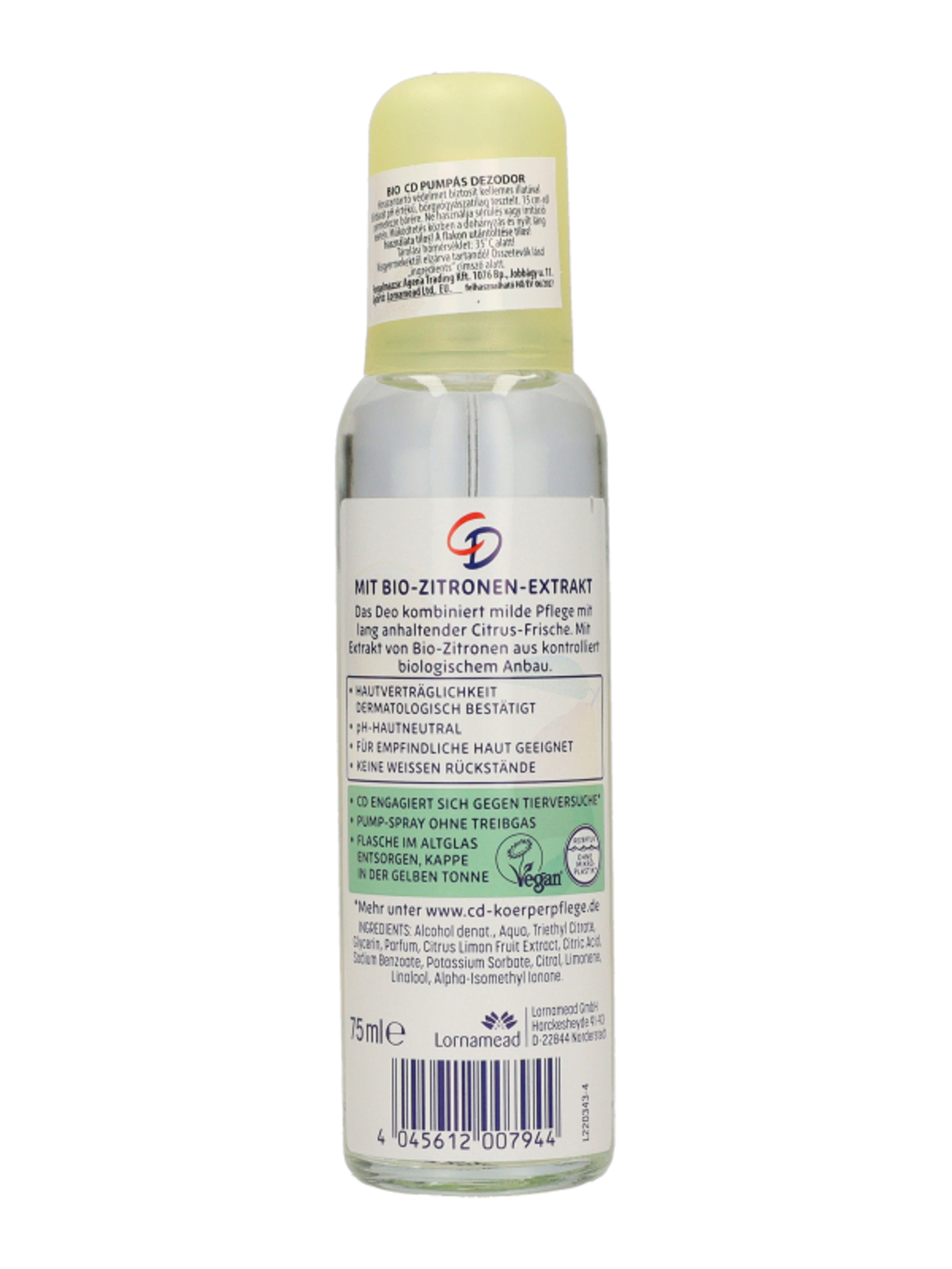 Cd pumpás deodorant spray bio citrus - 75 ml-4