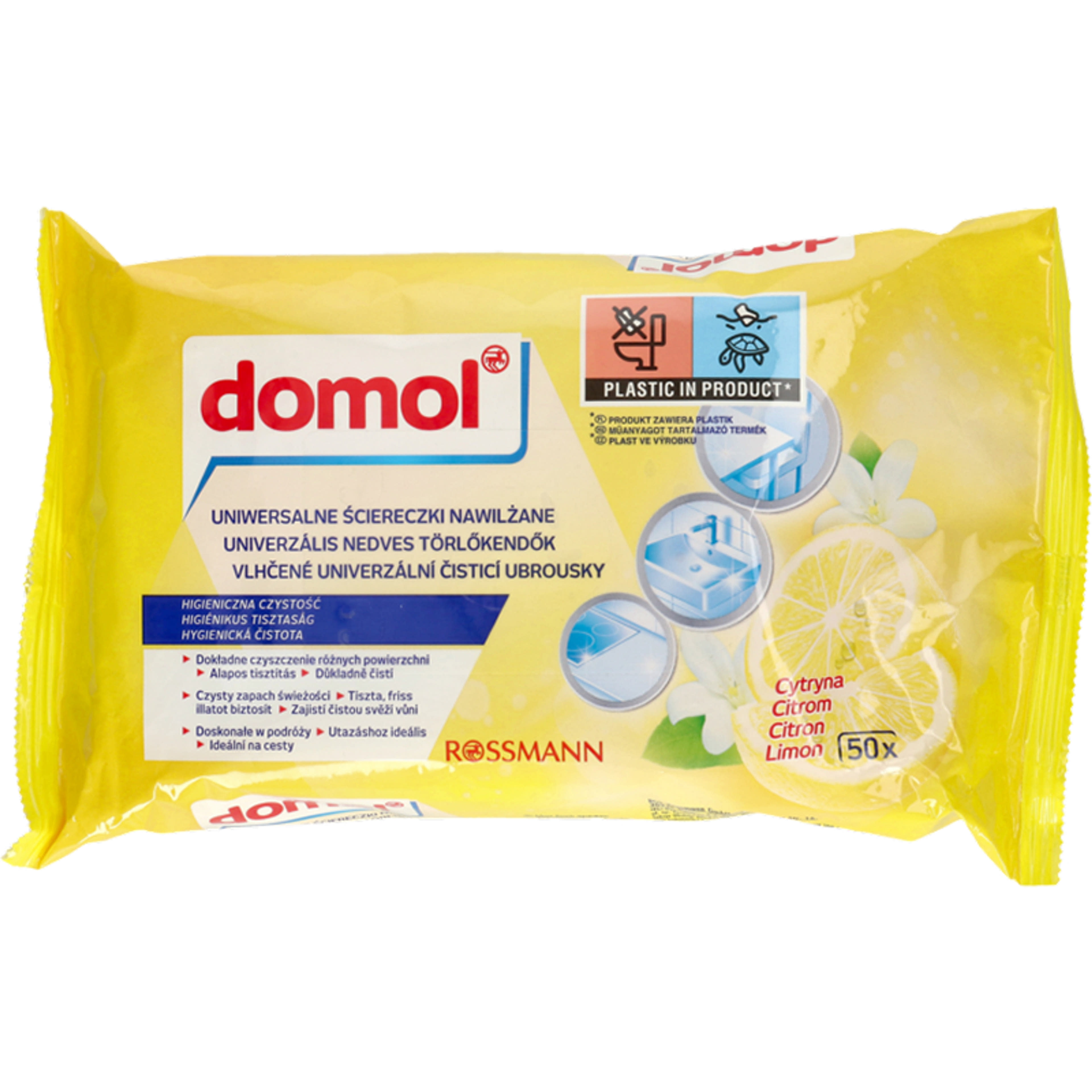 Domol Citrom Tisztítókendő - 50 db