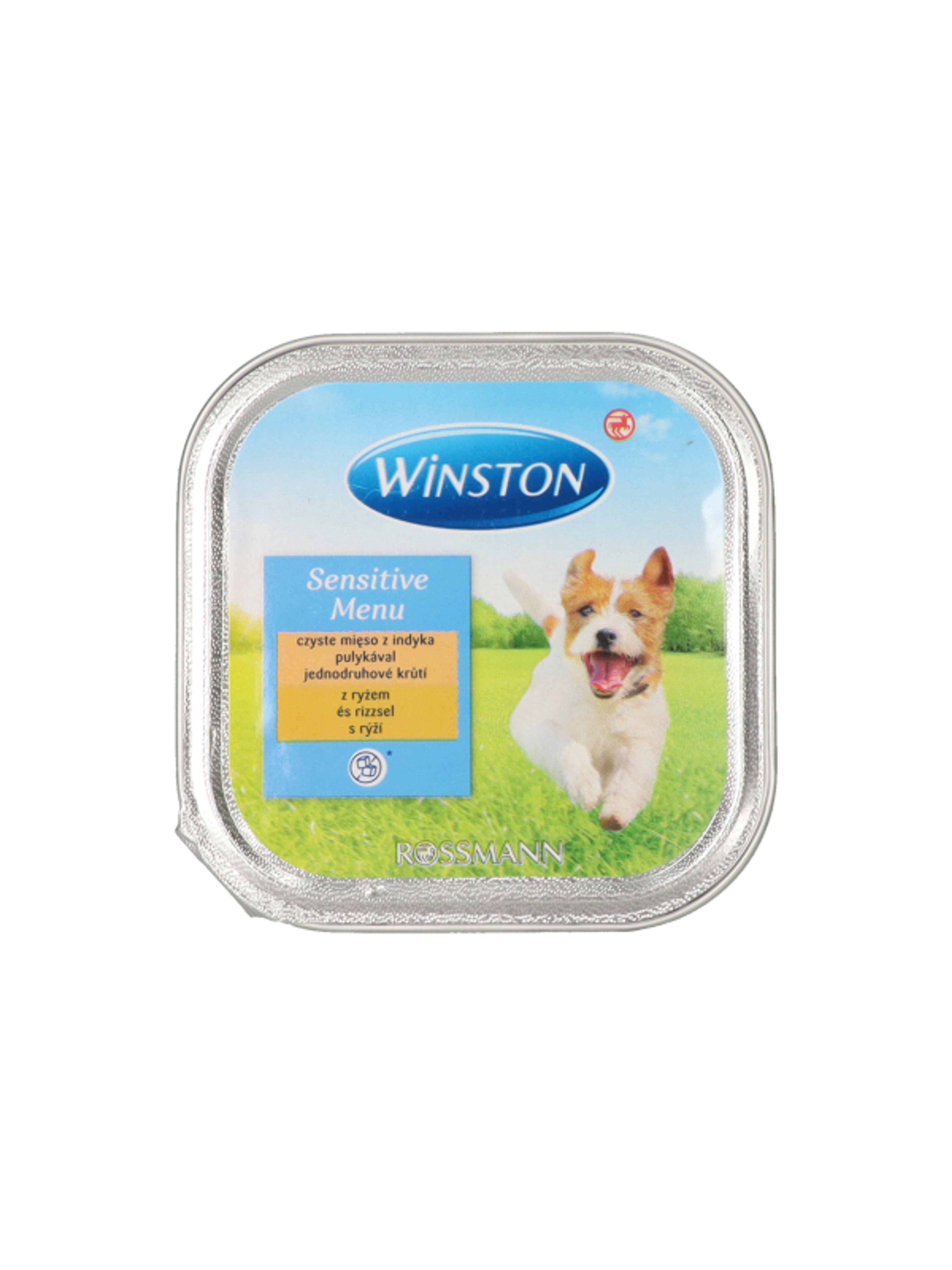 Winston Fenséges Menü alutasak kutyáknak, pulyka és rizs - 150 g-1