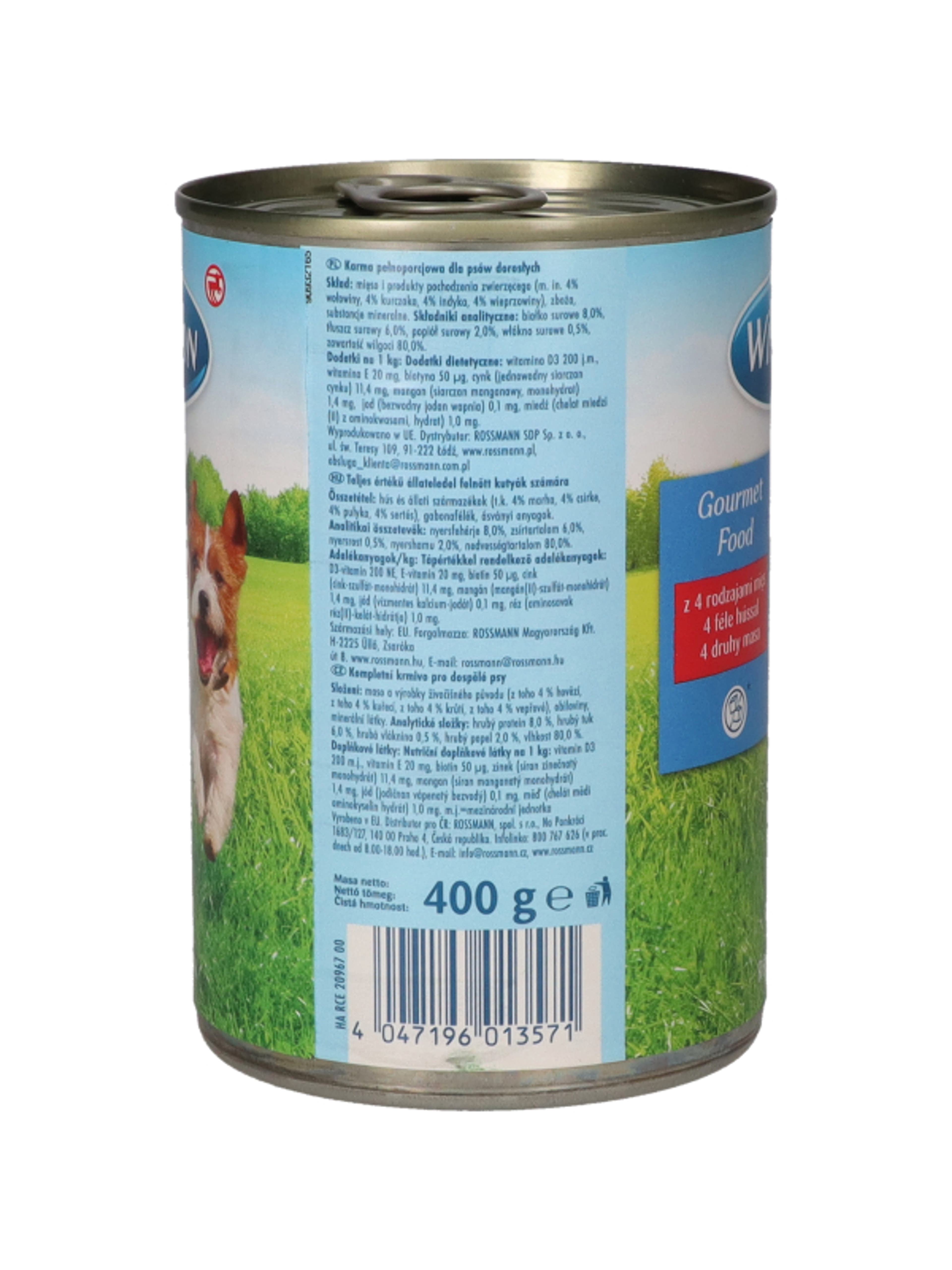 Winston Fenséges Menü konzerv kutyáknak, 4 húsos - 400 g-4