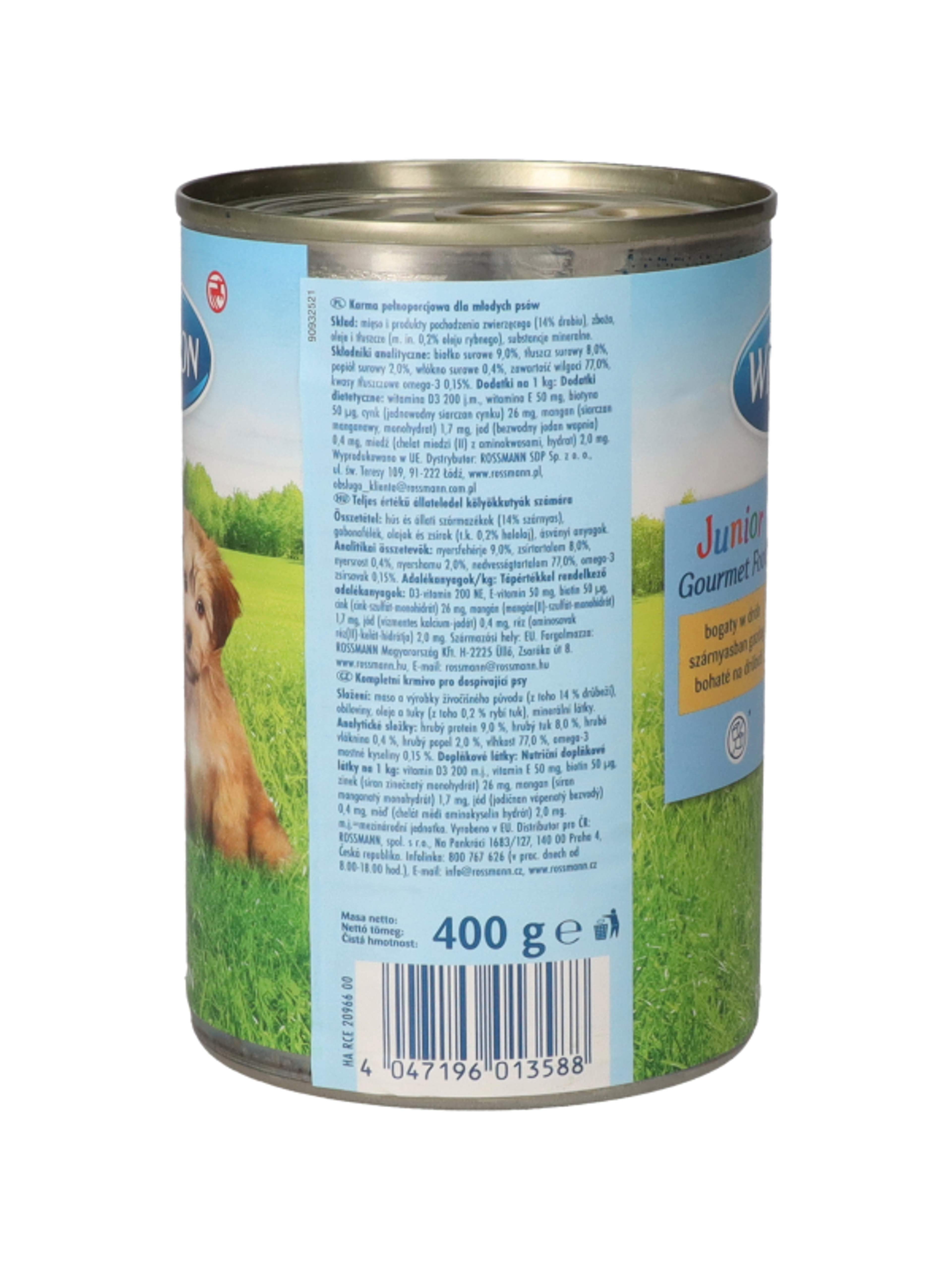 Winston Fenséges Menü Junior konzerv kutyáknak, szányashússal - 400 g-4