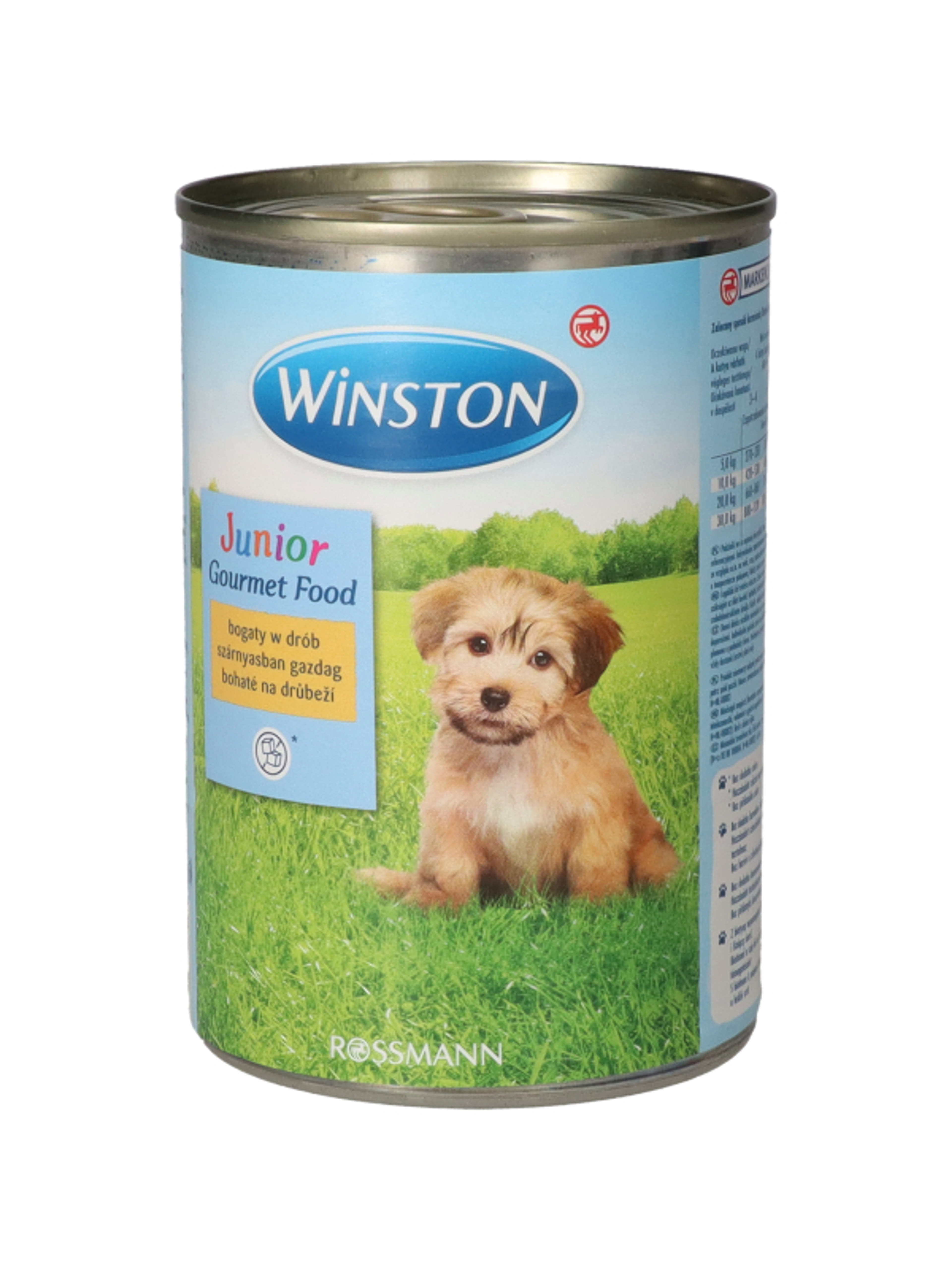 Winston Fenséges Menü Junior konzerv kutyáknak, szányashússal - 400 g-6