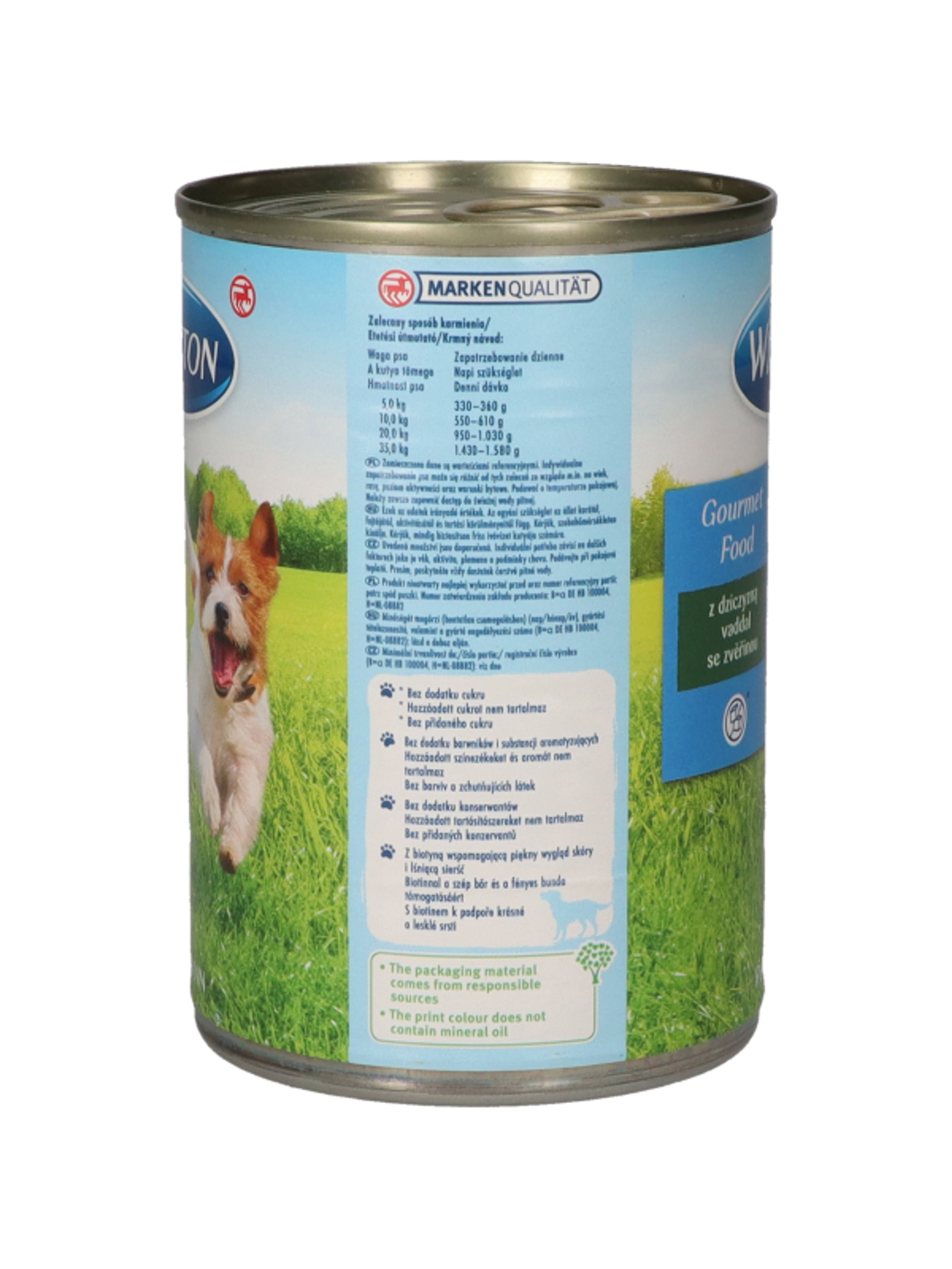 Winston Fenséges Menü konzerv kutyáknak, vadhússal - 400 g-4