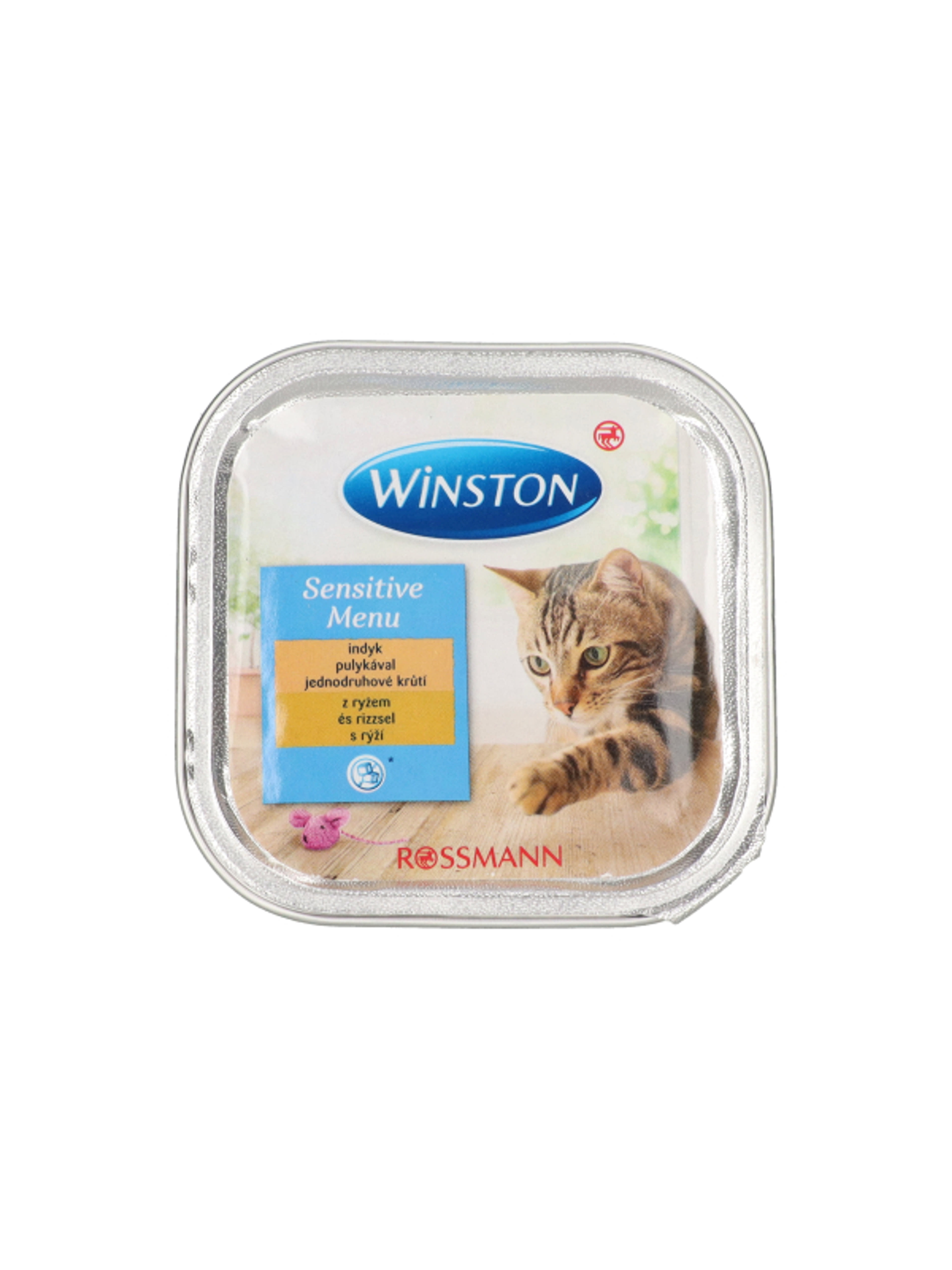 Winston Fenséges Menü alutál macskáknak, pulykahús rizzsel - 100 g-1