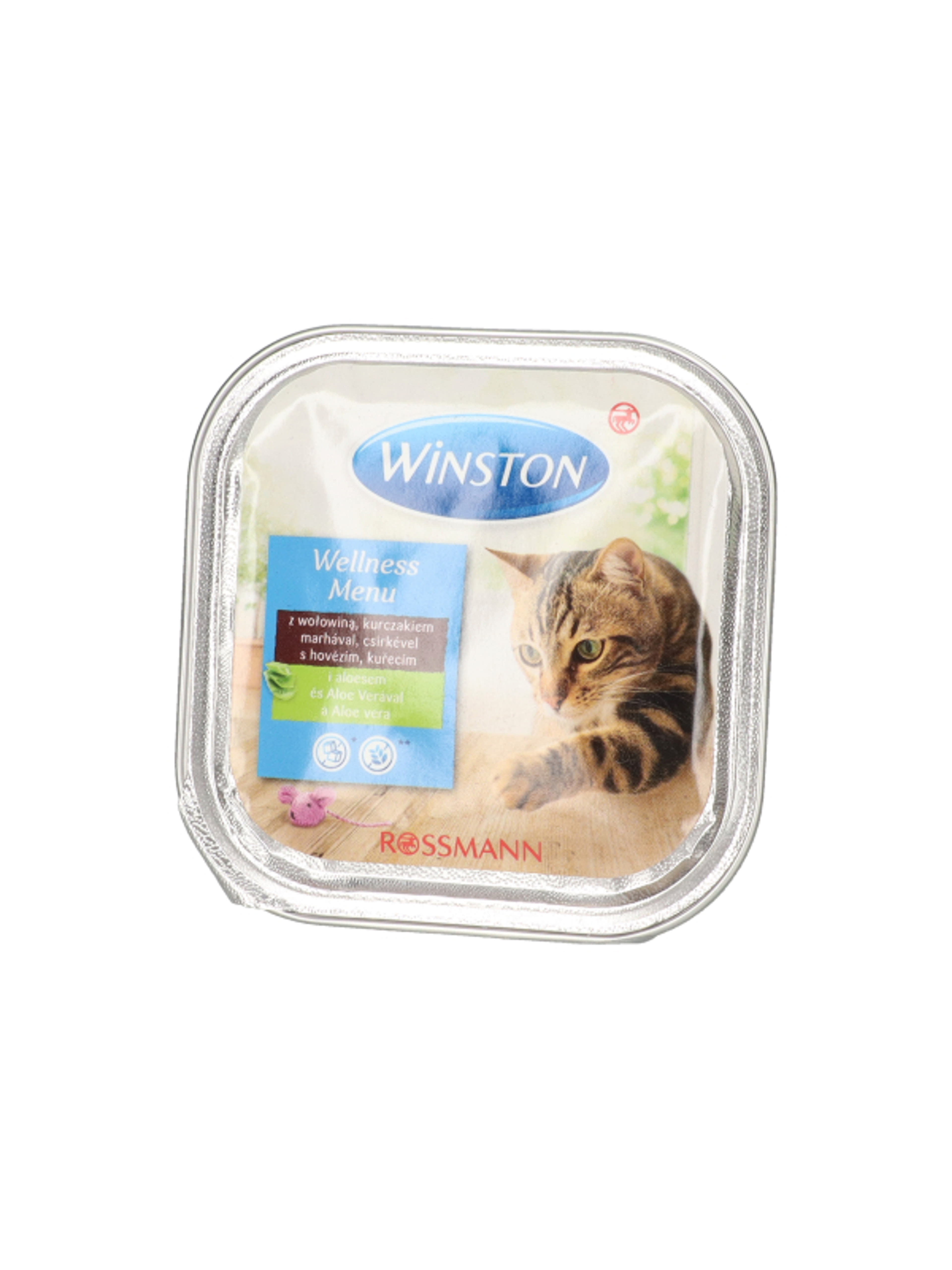 Winston Fenséges Menü alutál macskáknak, aloe vera és hús - 100 g-4