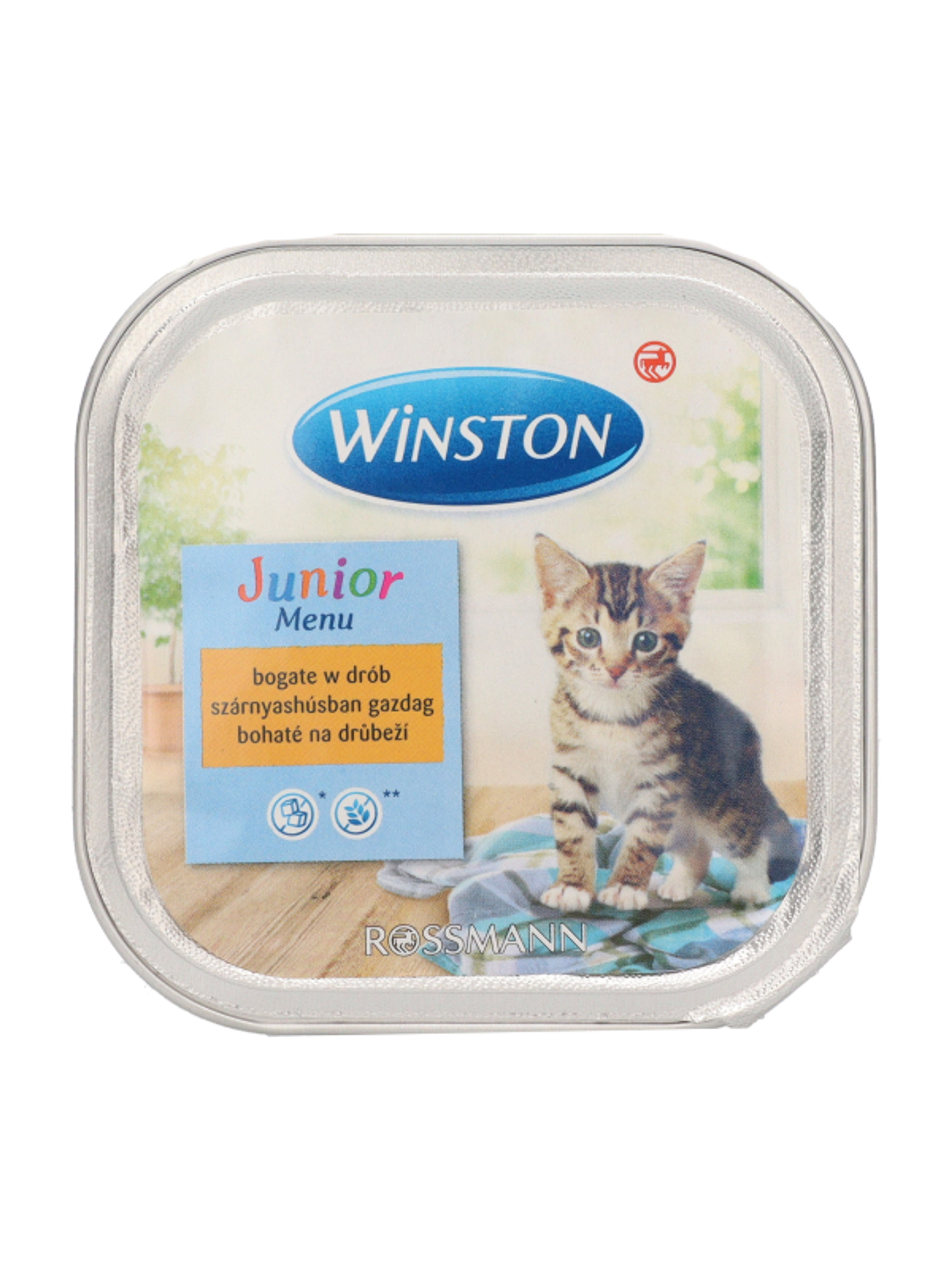 Winston Fenséges Menü Junior alutál macskáknak, szárnyashús - 100 g-3