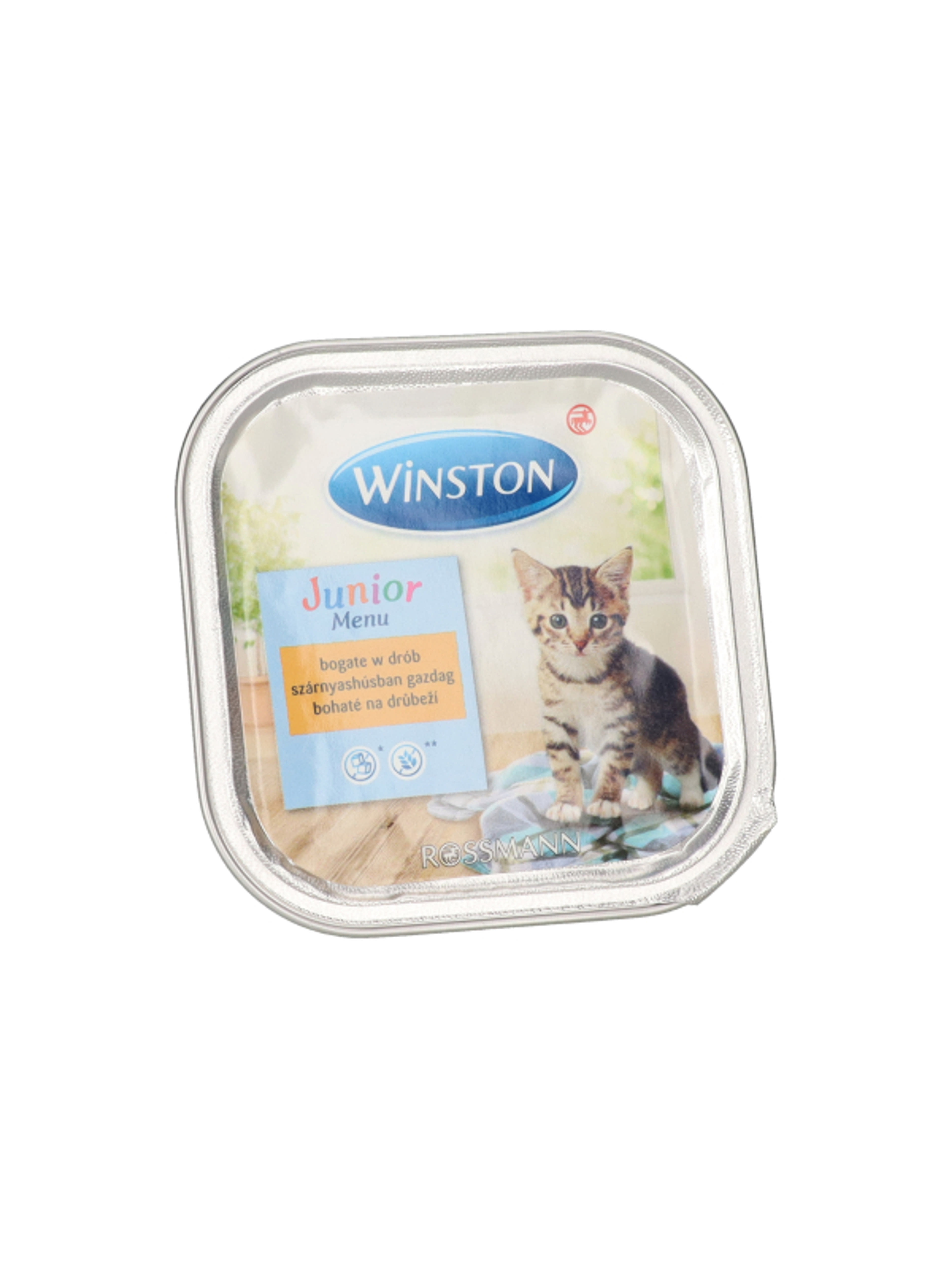 Winston Fenséges Menü Junior alutál macskáknak, szárnyashús - 100 g-3