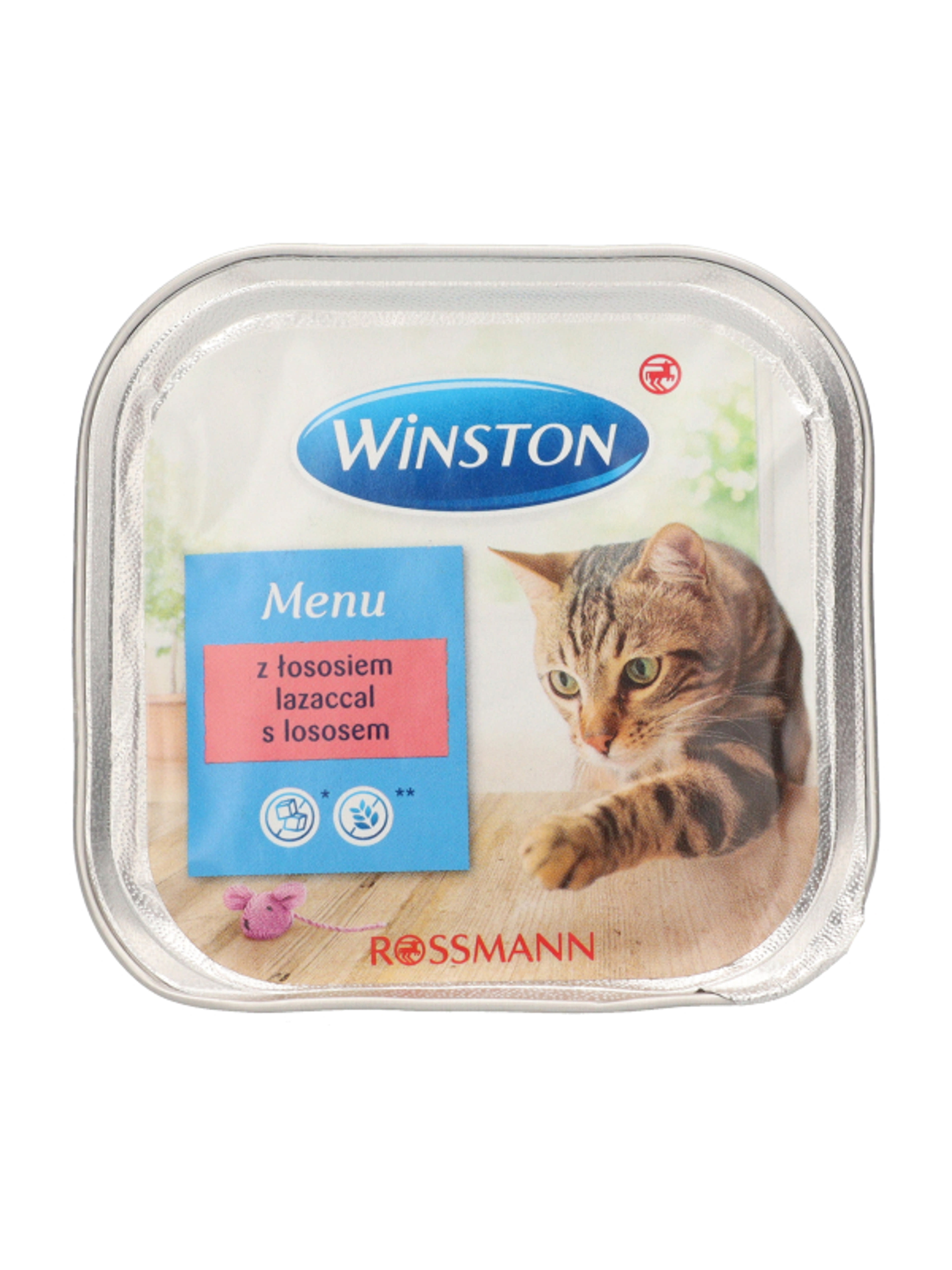 Winston Fenséges Menü alutál macskáknak, lazaccal - 100 g-3