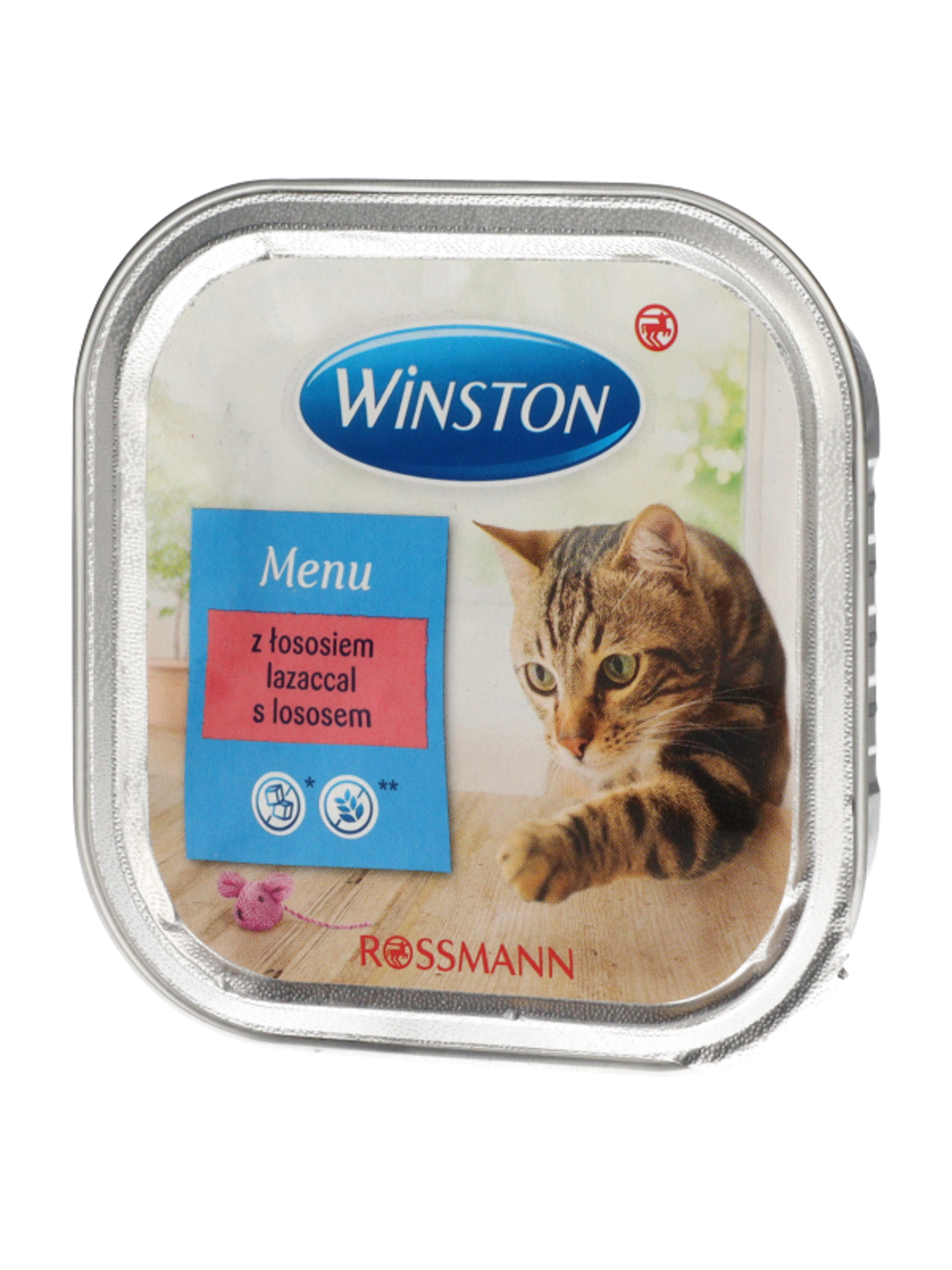 Winston Fenséges Menü alutál macskáknak, lazaccal - 100 g-4