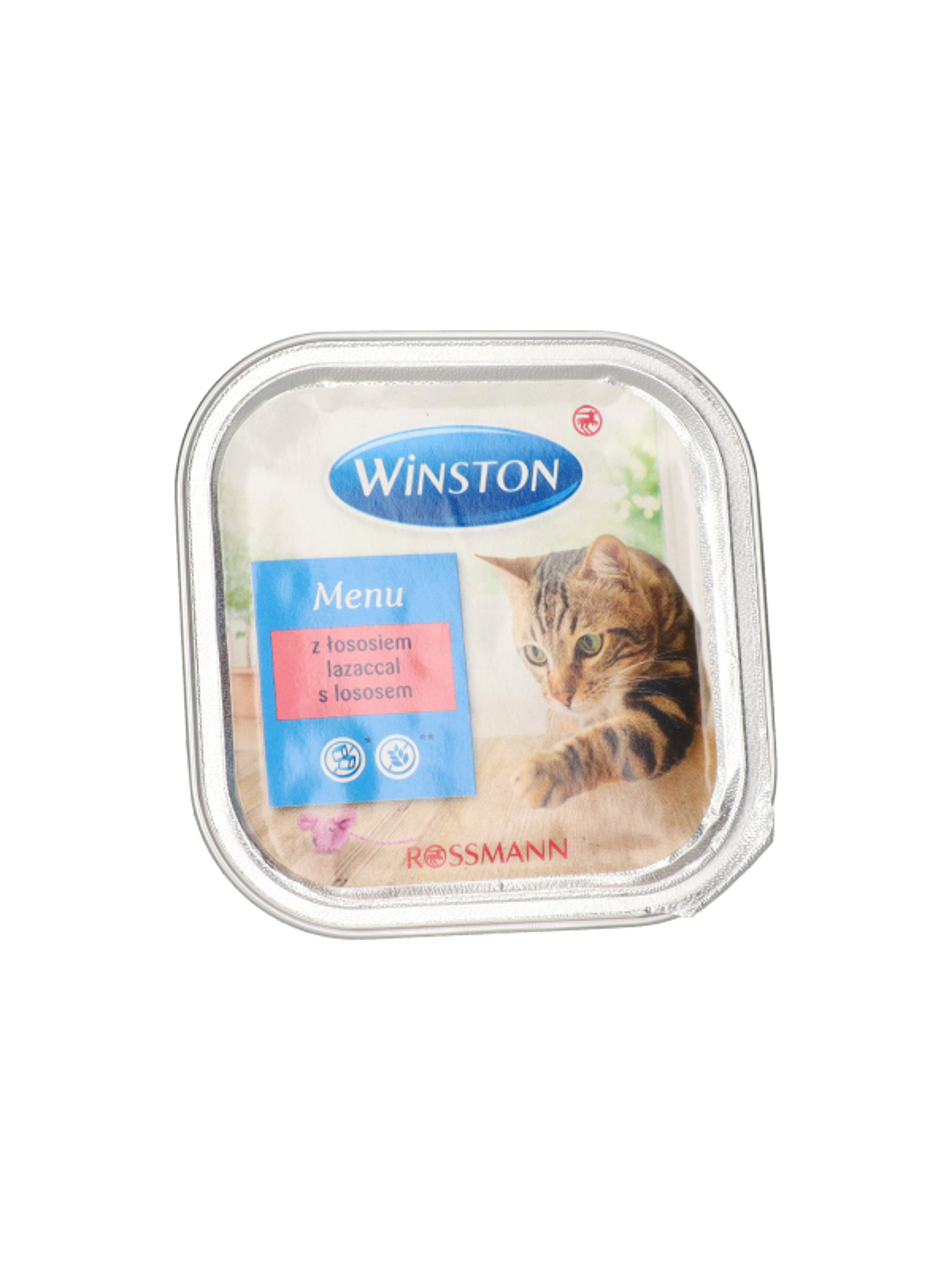 Winston Fenséges Menü alutál macskáknak, lazaccal - 100 g-4
