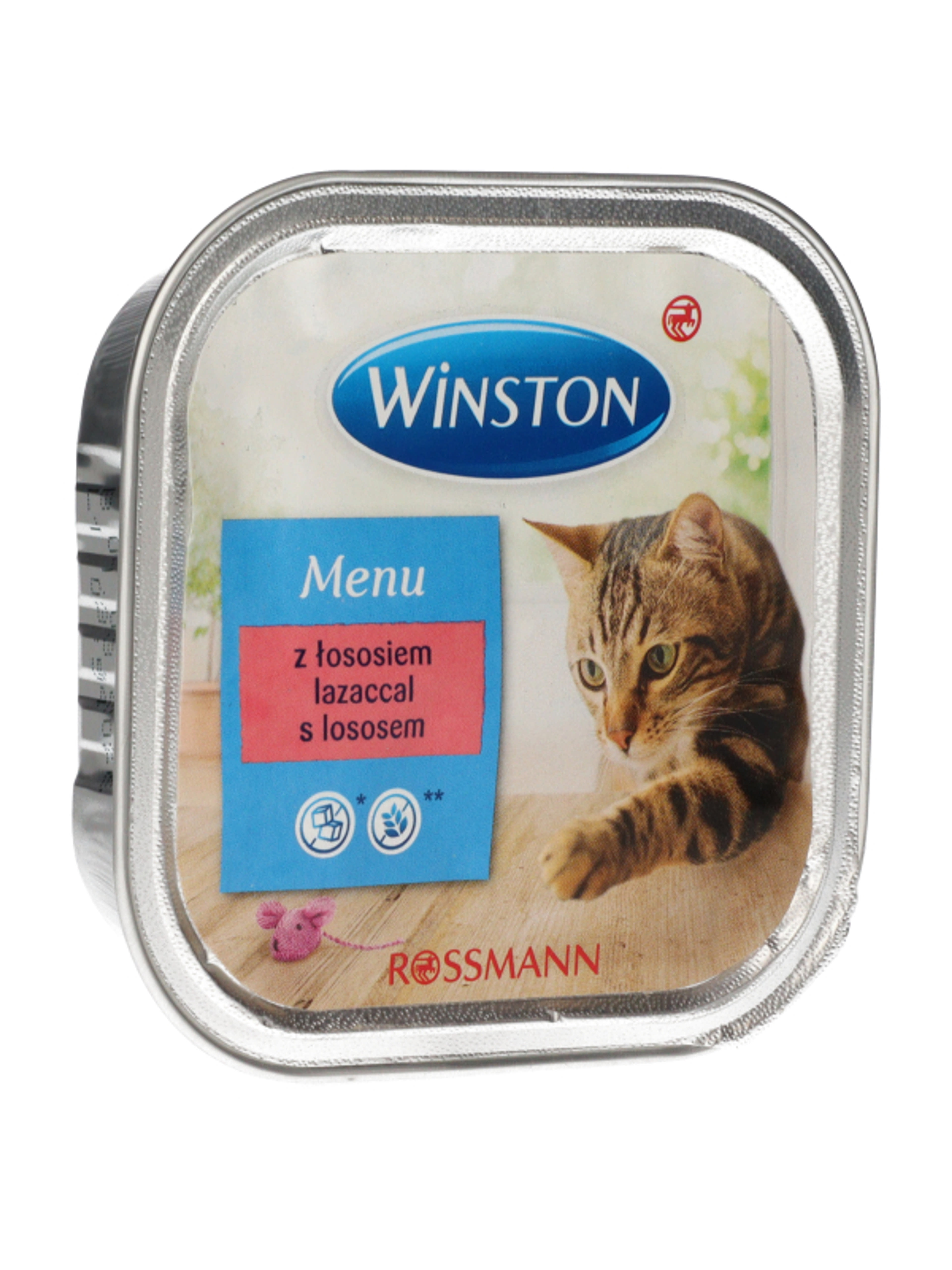 Winston Fenséges Menü alutál macskáknak, lazaccal - 100 g-5