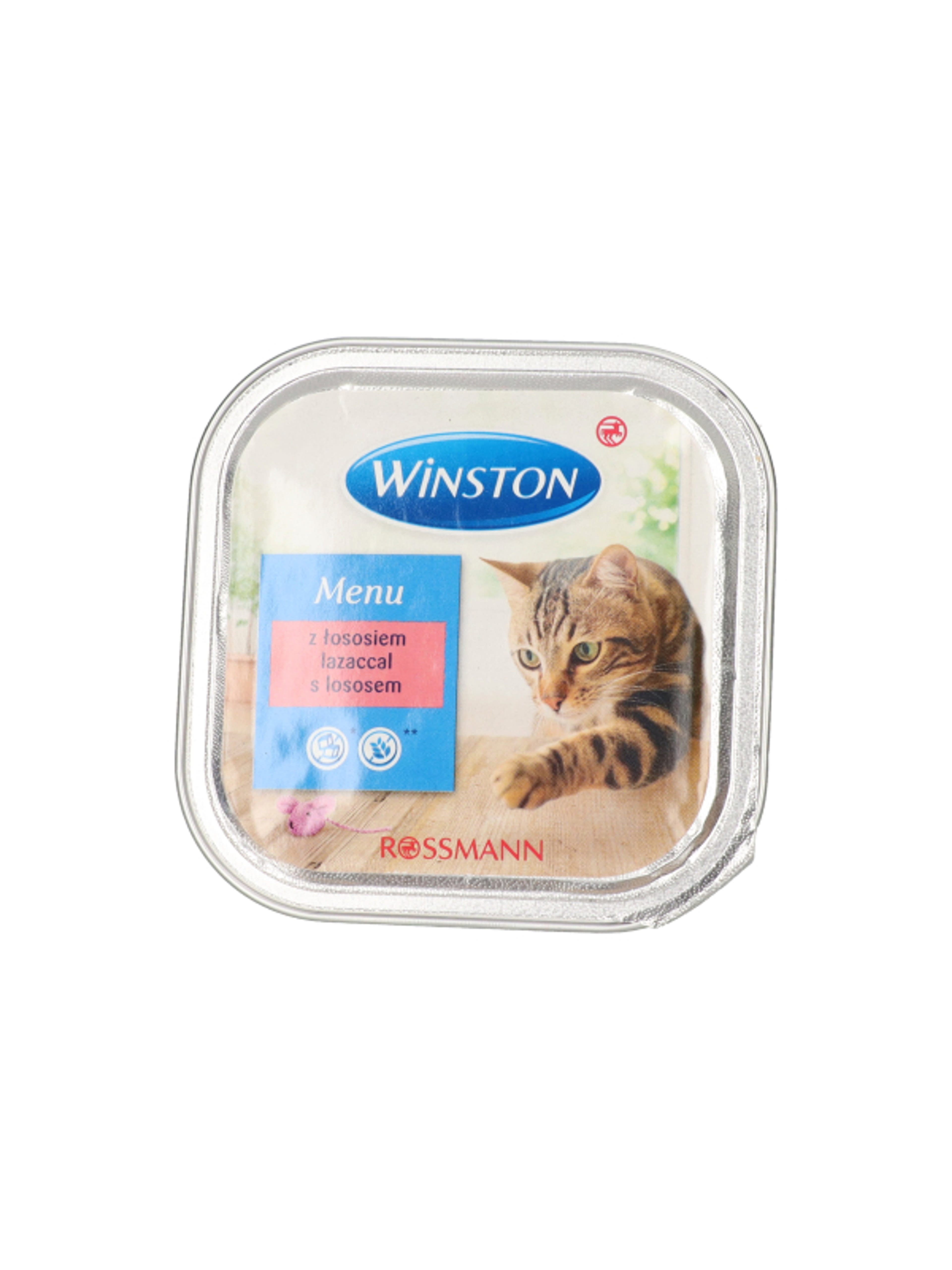 Winston Fenséges Menü alutál macskáknak, lazaccal - 100 g-6