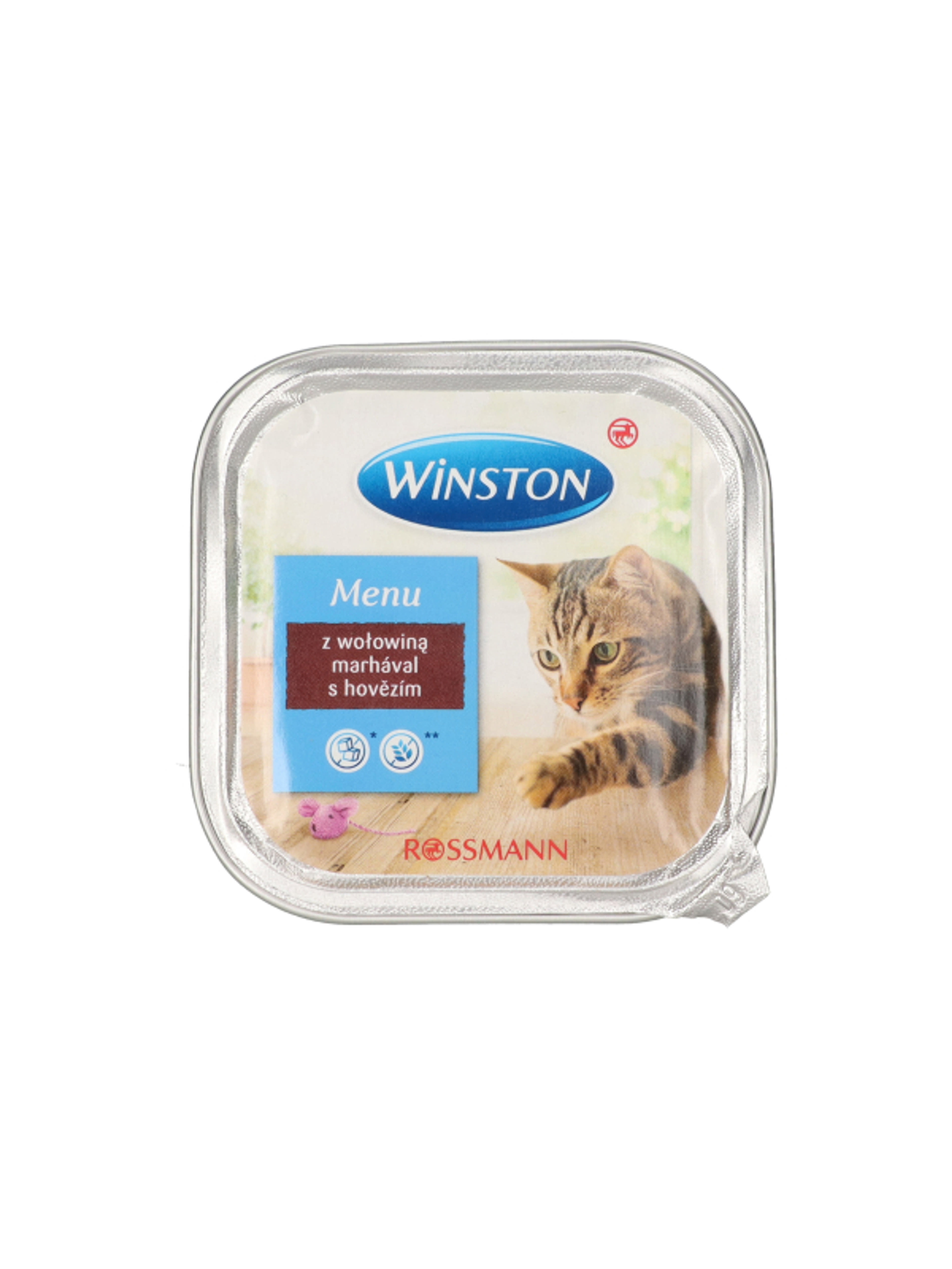Winston Fenséges Menü alutál macskáknak, marhahússal - 100 g