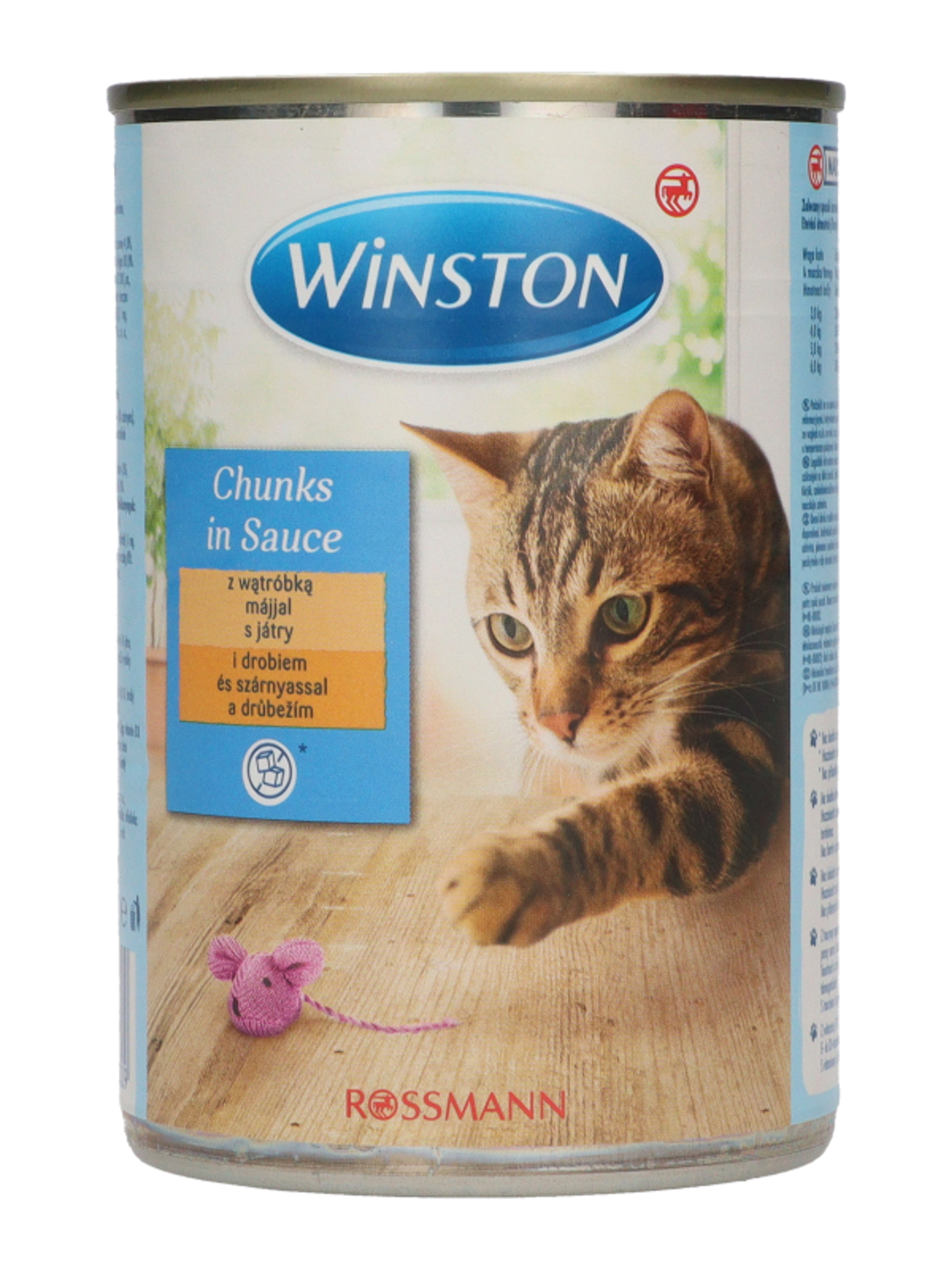 Winston konzerv macskáknak, szárnyashús és máj - 400 g-4