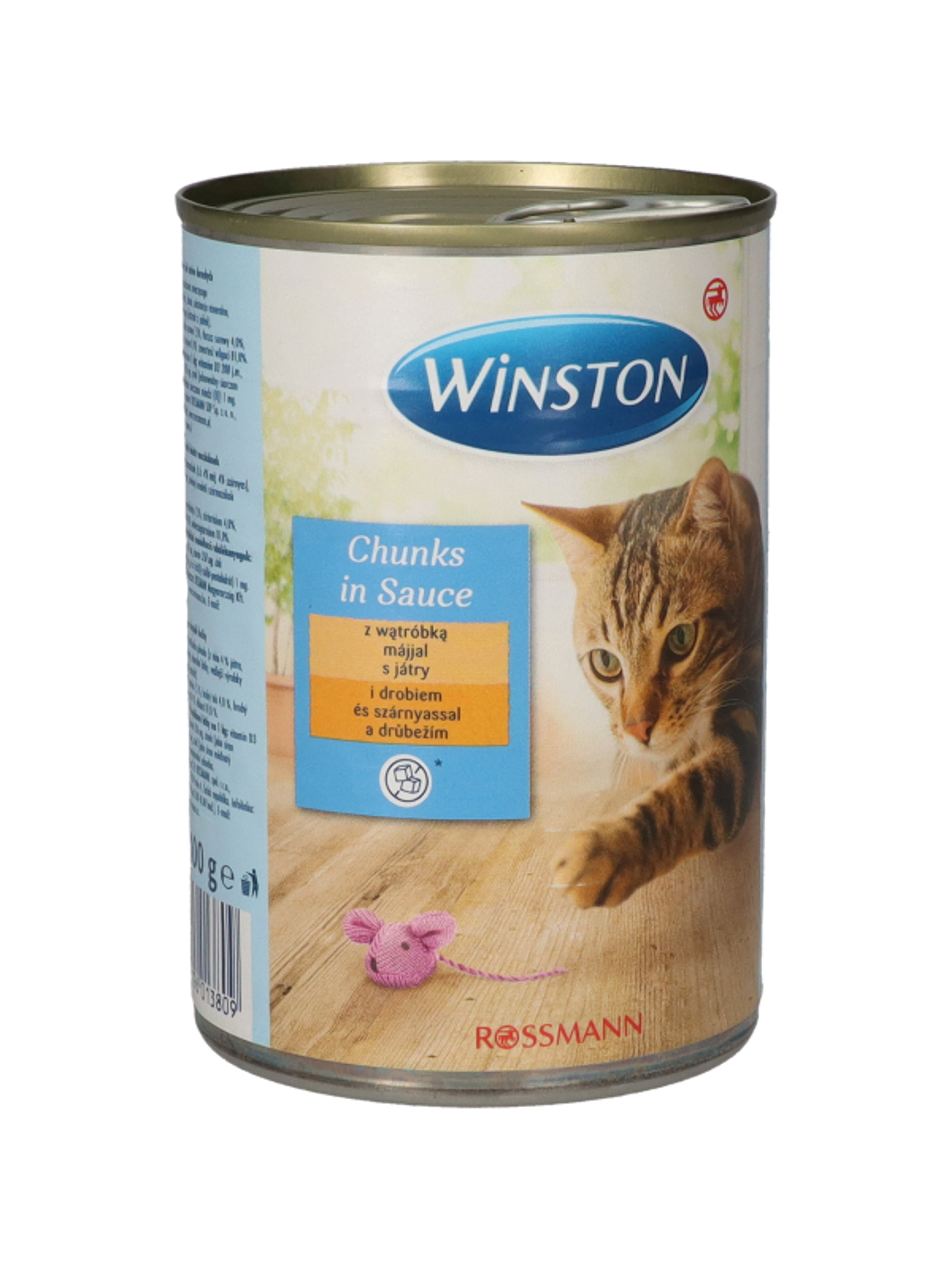 Winston konzerv macskáknak, szárnyashús és máj - 400 g-3