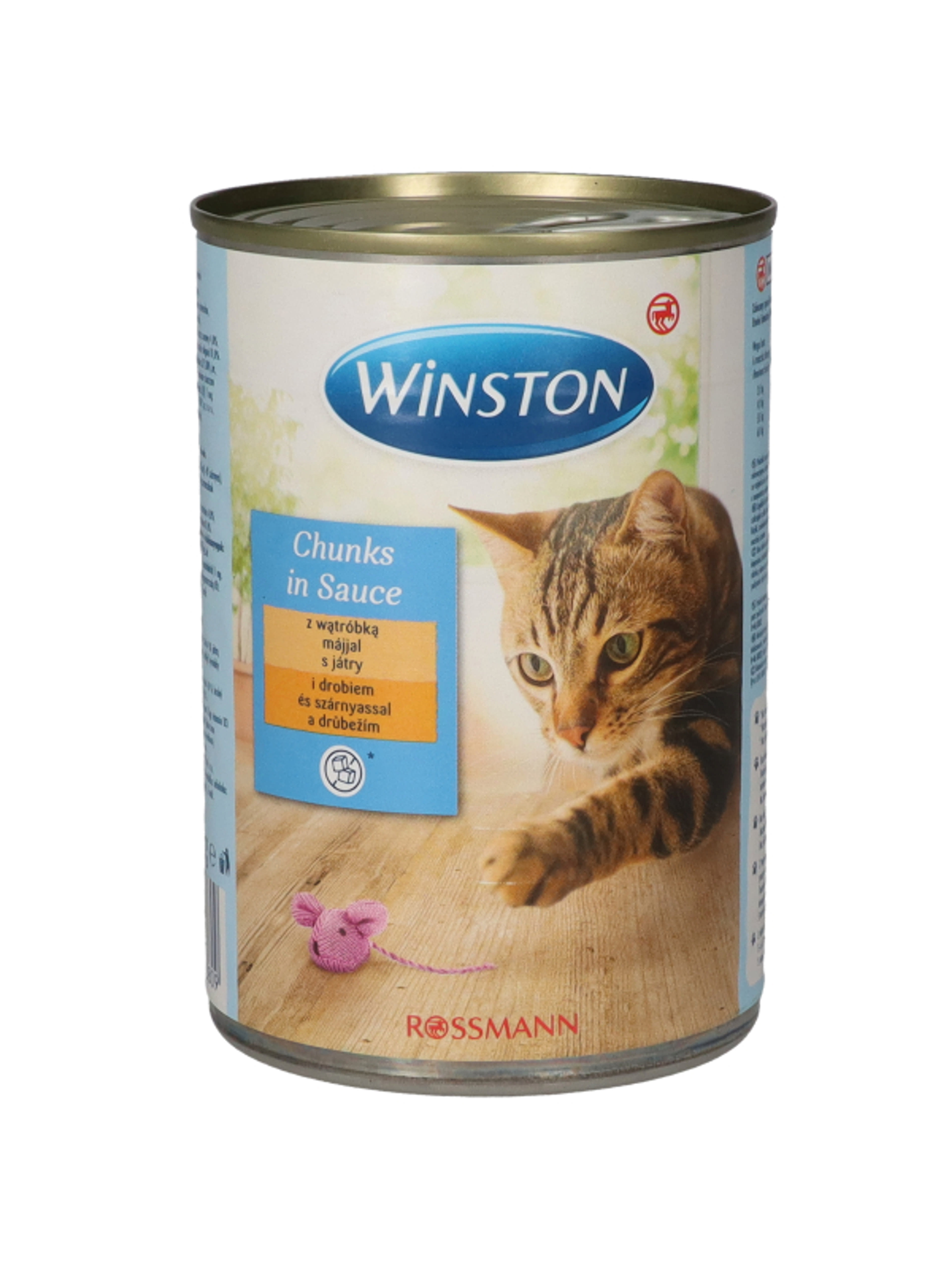 Winston konzerv macskáknak, szárnyashús és máj - 400 g