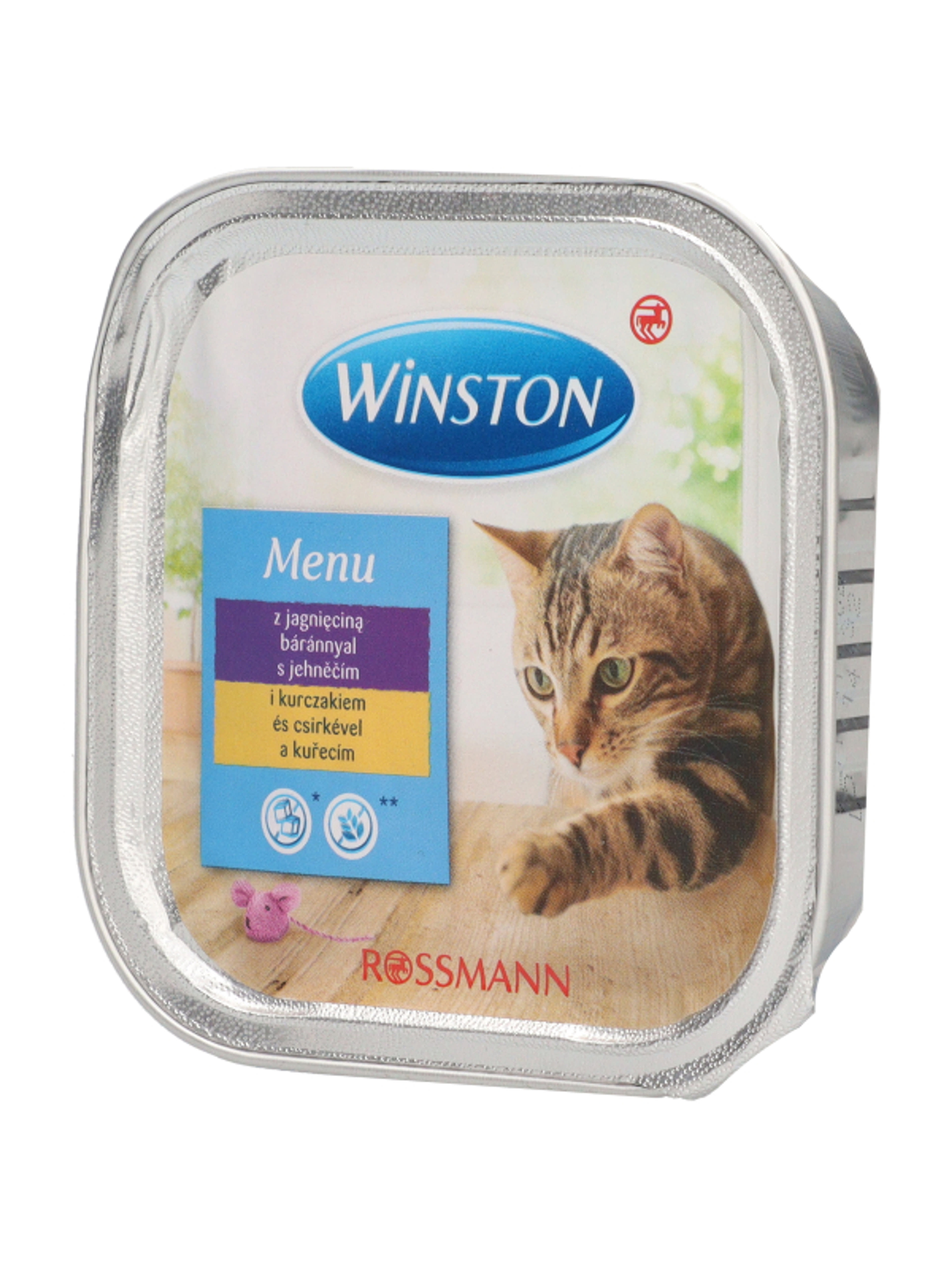 Winston Ínyenc Menü alutál macskáknak, bárány és csirkehússal - 100 g-3