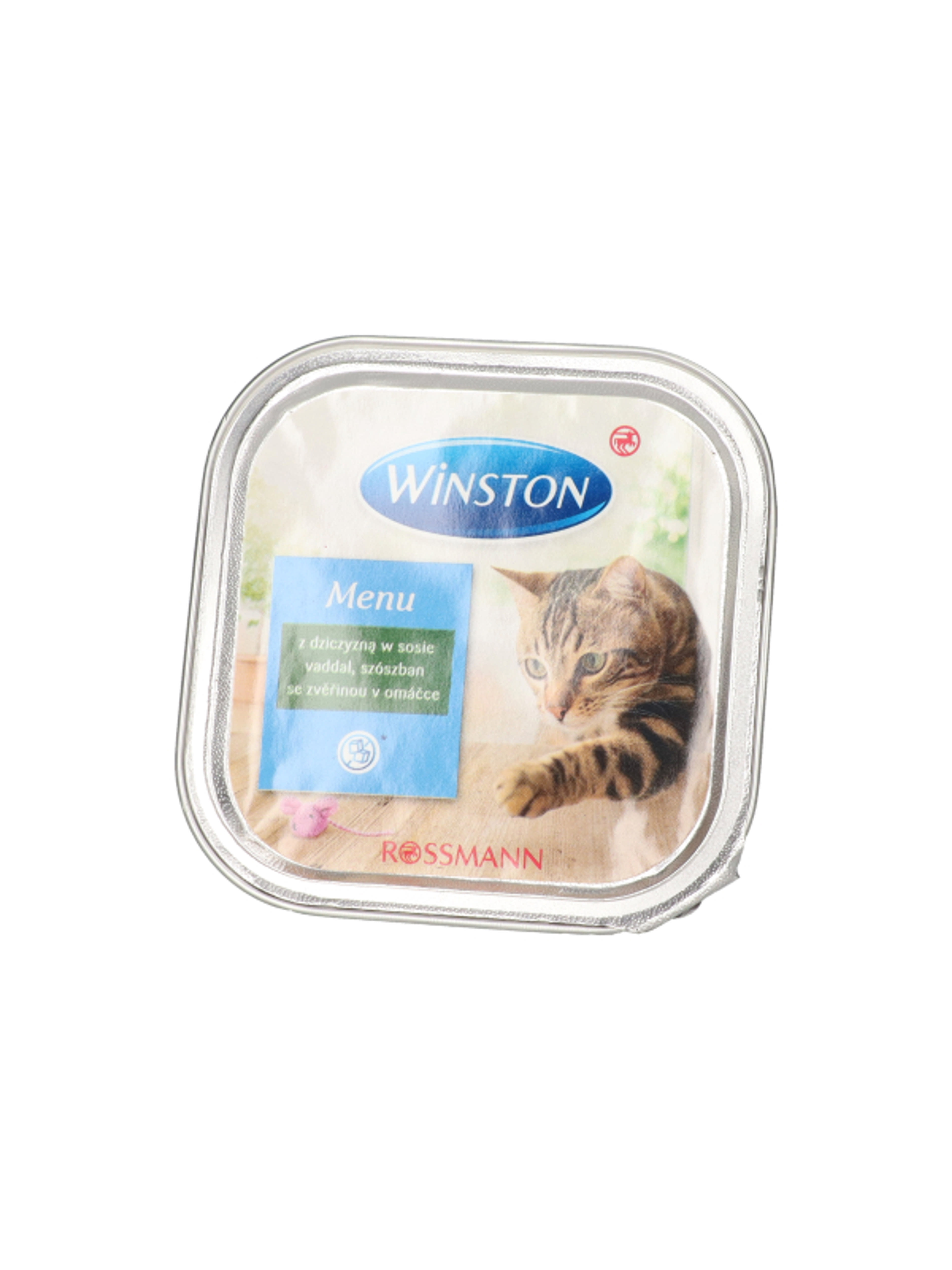 Winston Fenséges Menü alutál macskáknak, vadhús szószban - 100 g-4