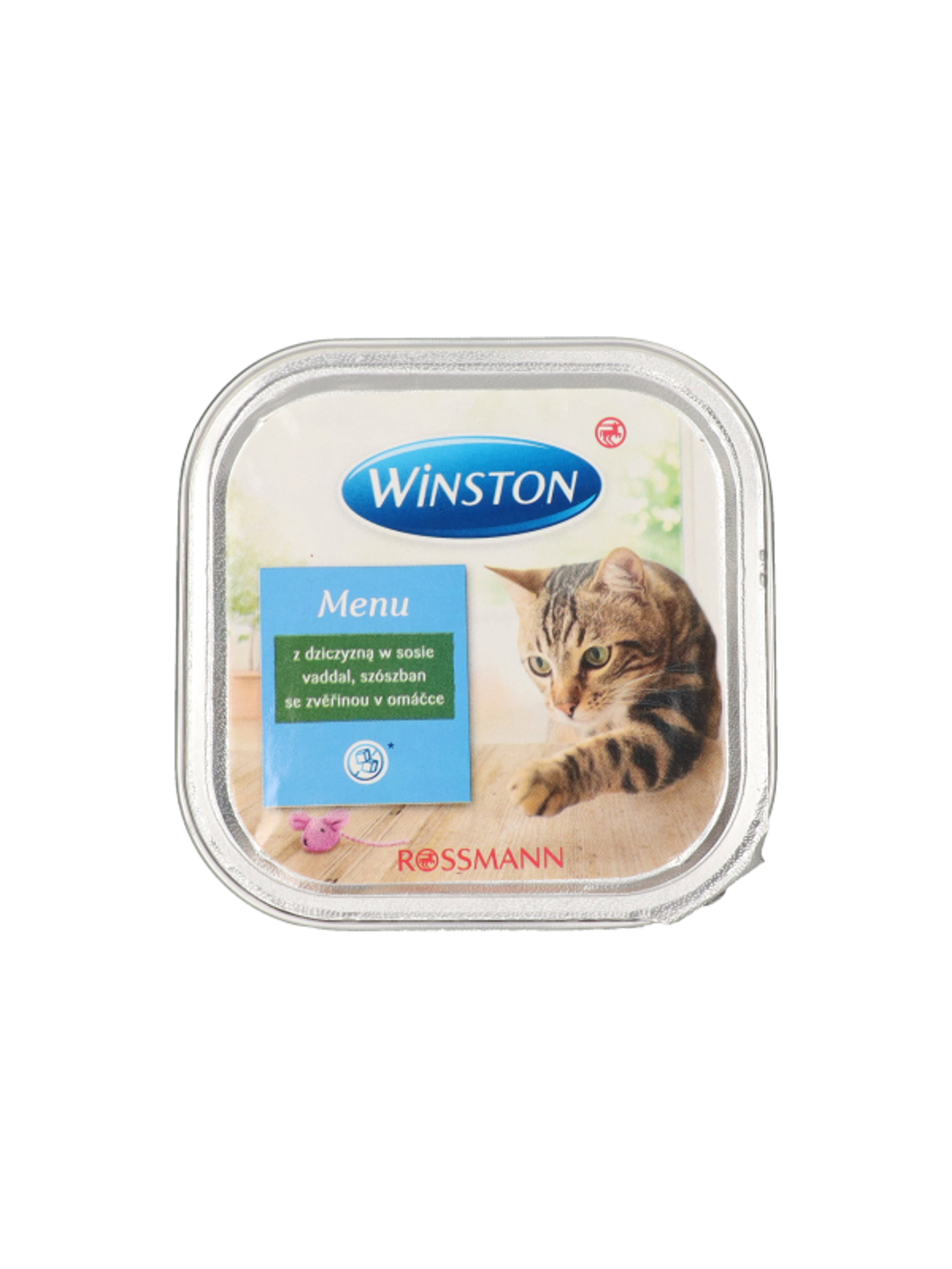 Winston Fenséges Menü alutál macskáknak, vadhús szószban - 100 g