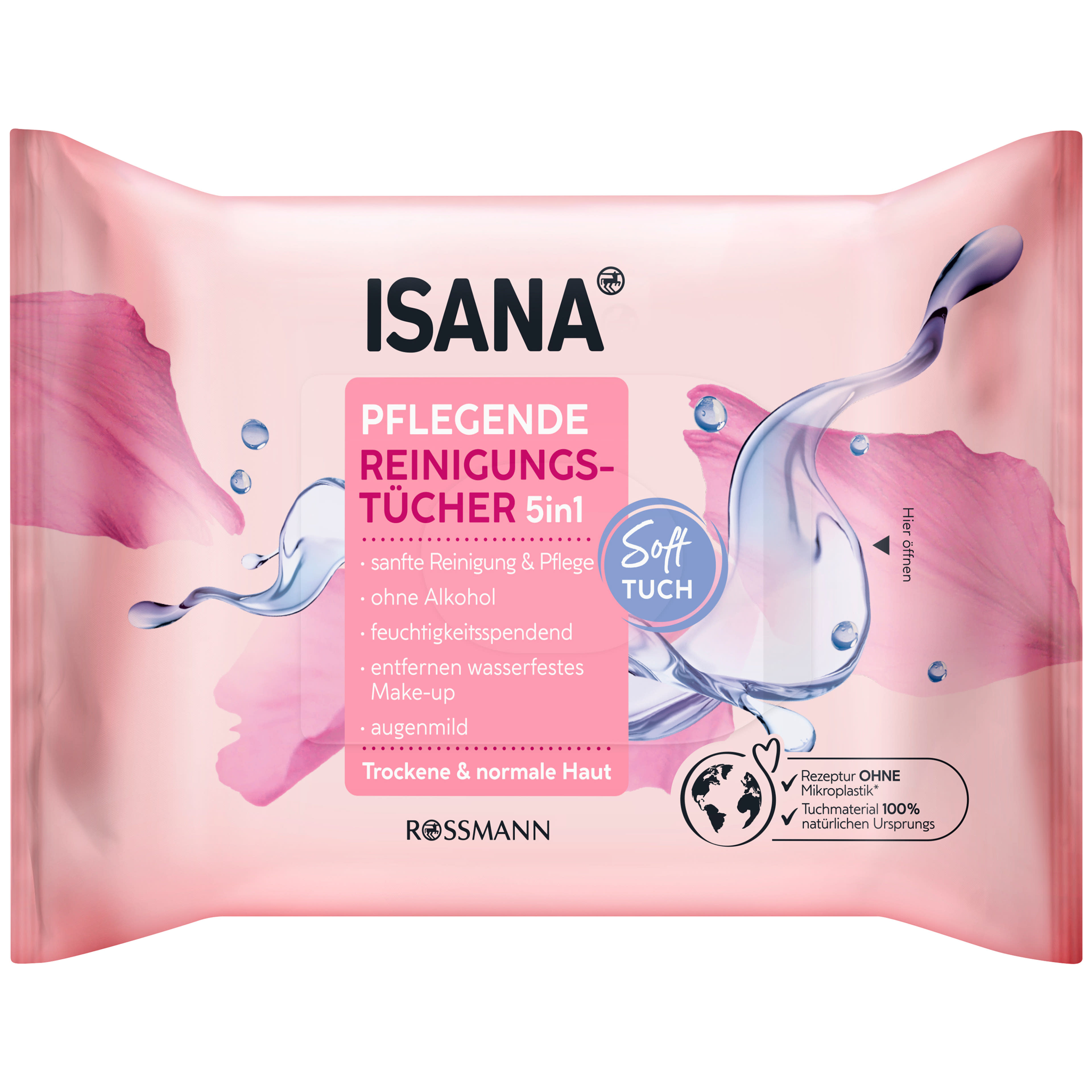 Isana 5in1 arctisztító kendő - 25 db