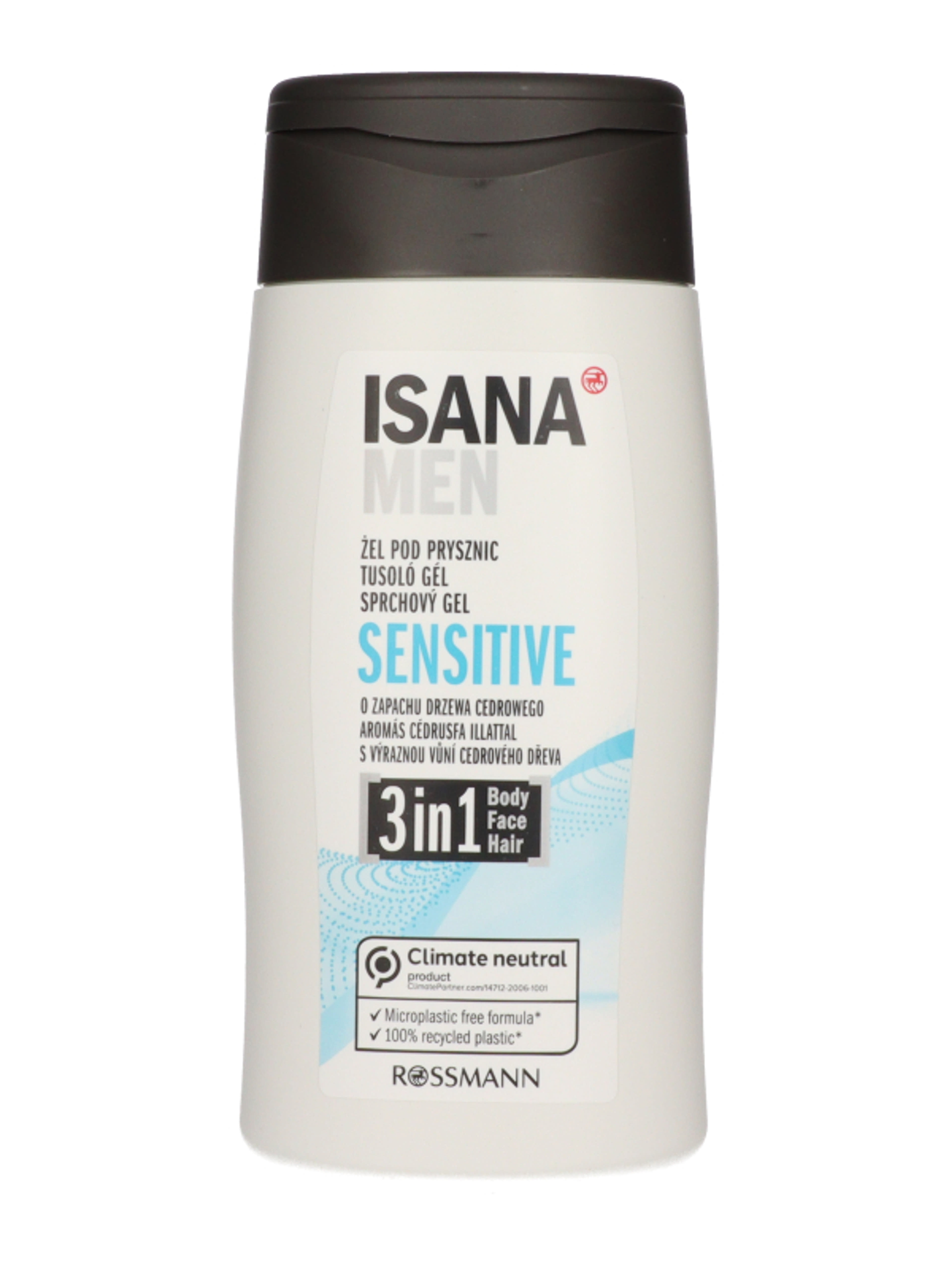 Isana Men Sensitive 2in1 tusfürdő - 300 ml