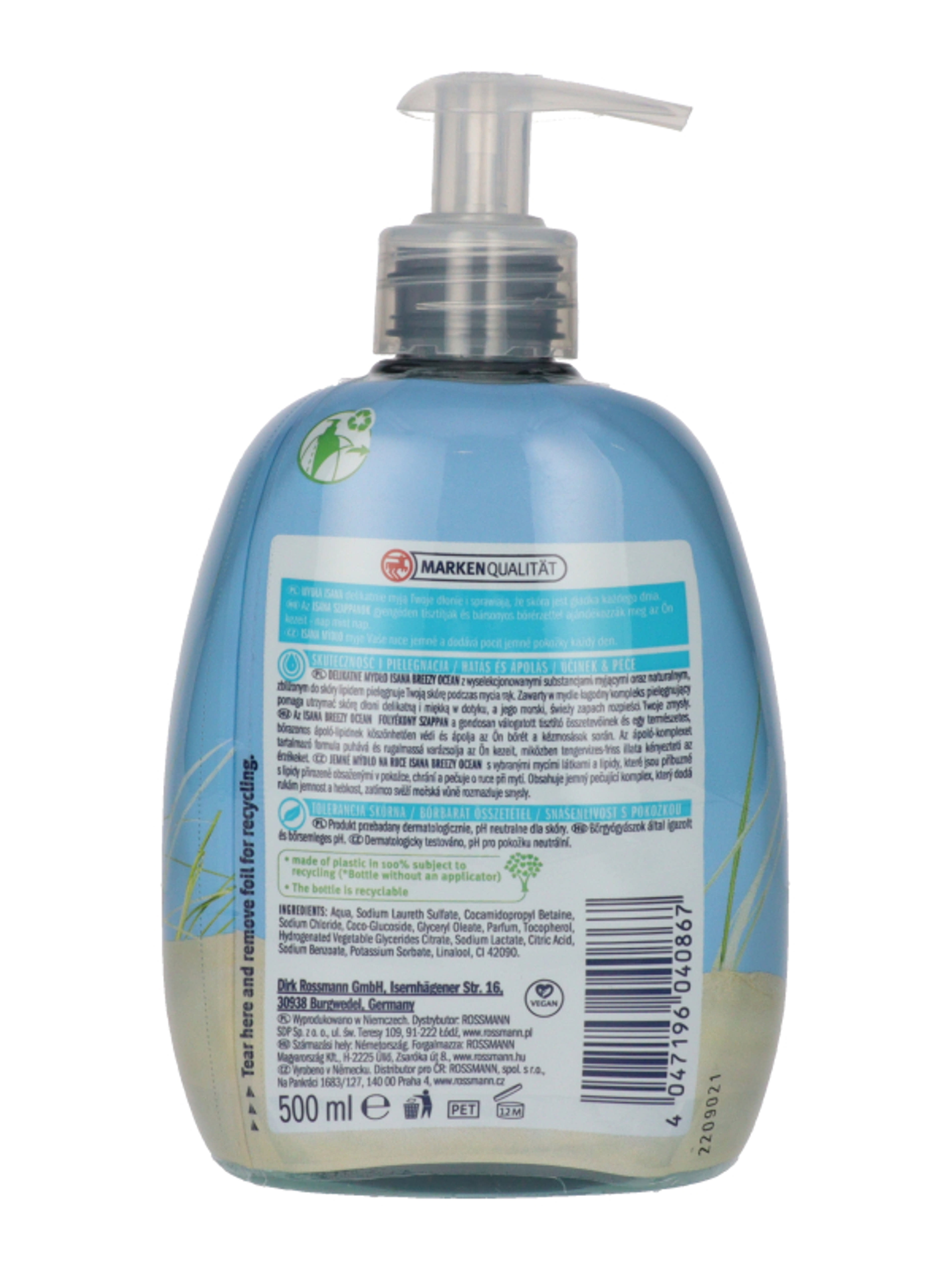 Isana folyékony szappan pumpás, tenger - 500 ml-5