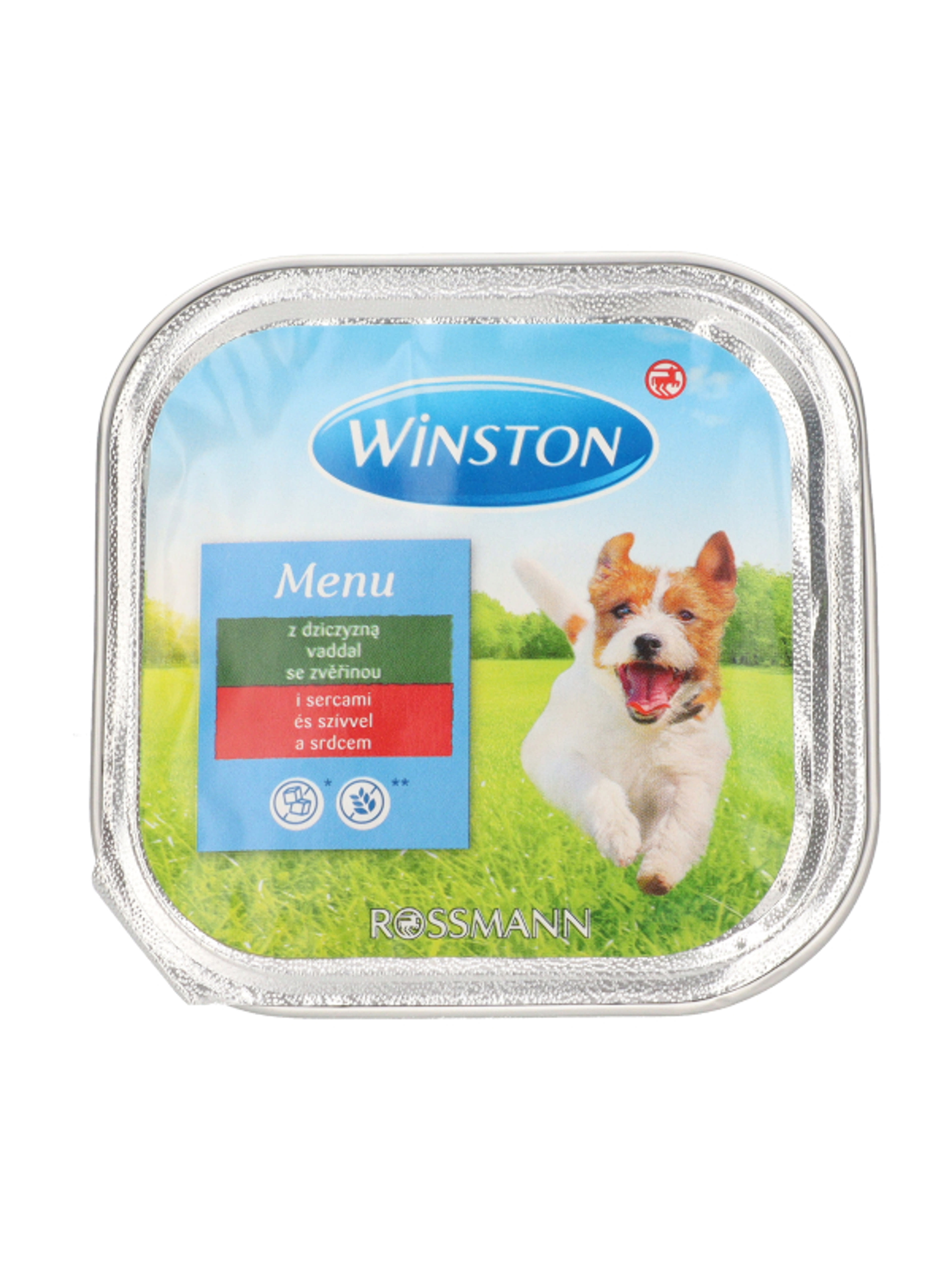 Winston Ínyenc Menü alutasak kutyáknak, vadhús és szív - 150 g-3