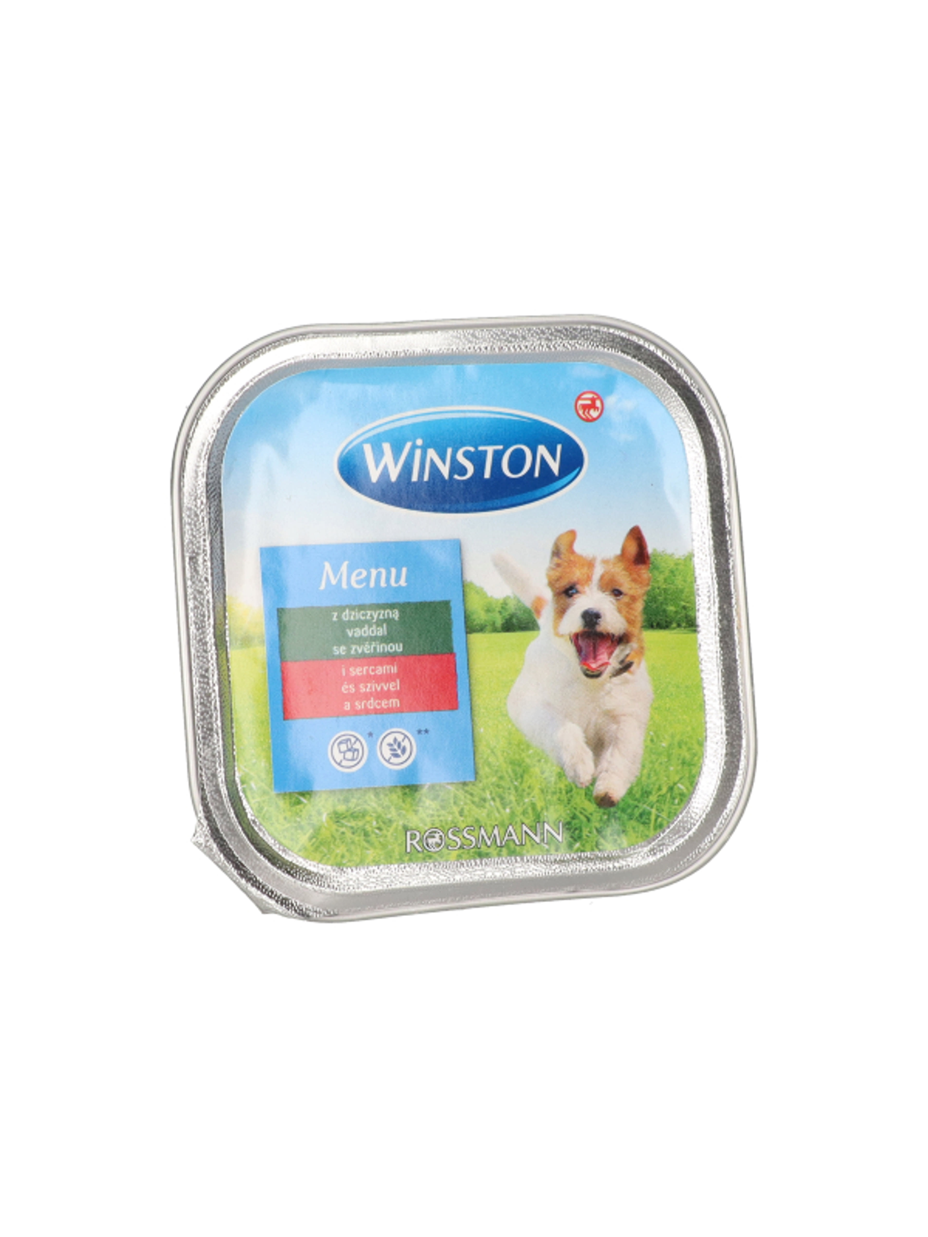 Winston Ínyenc Menü alutasak kutyáknak, vadhús és szív - 150 g-2