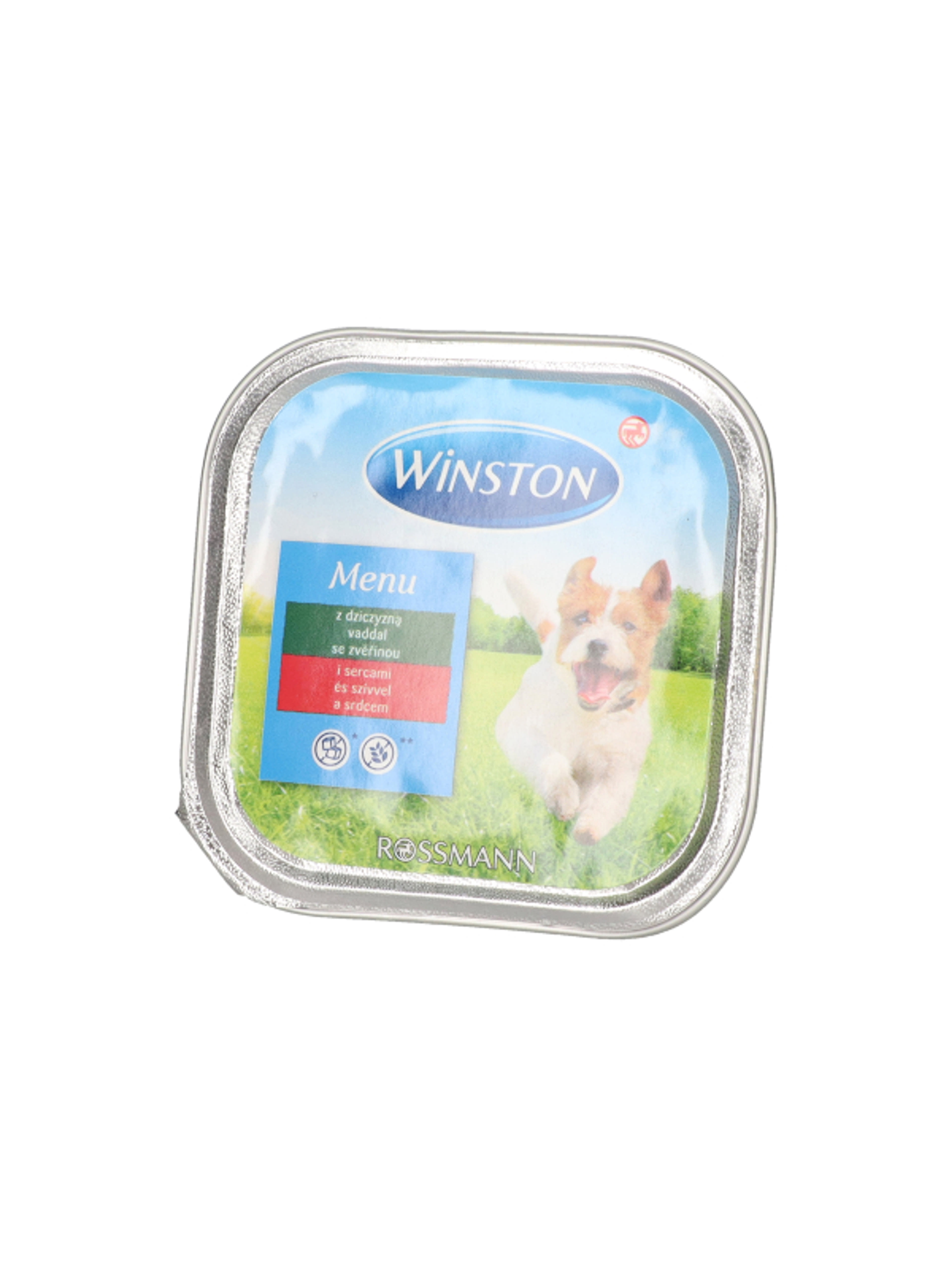 Winston Ínyenc Menü alutasak kutyáknak, vadhús és szív - 150 g-4