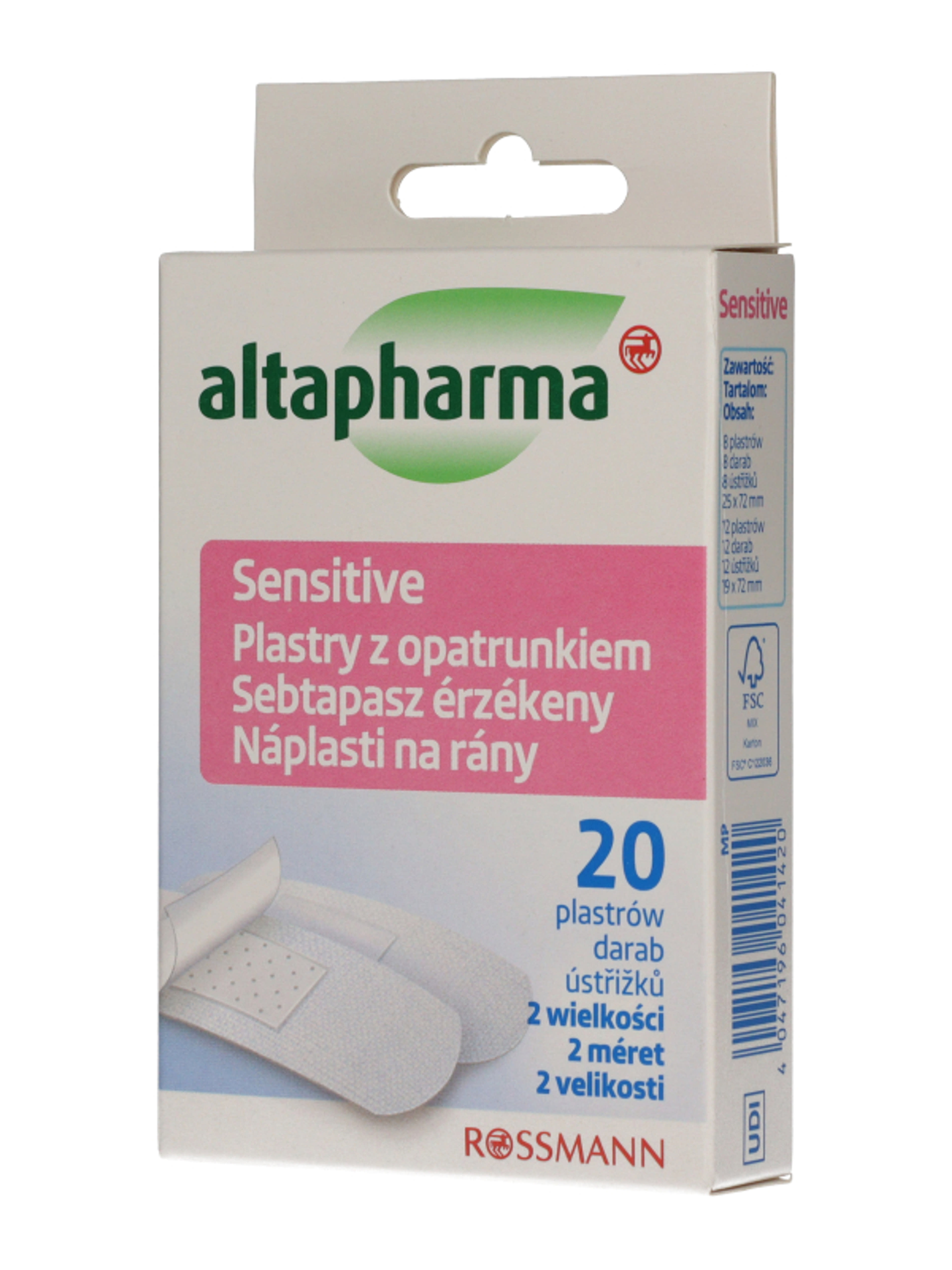 Altapharma Srips Sensitiv sebtapasz - 20 db-4