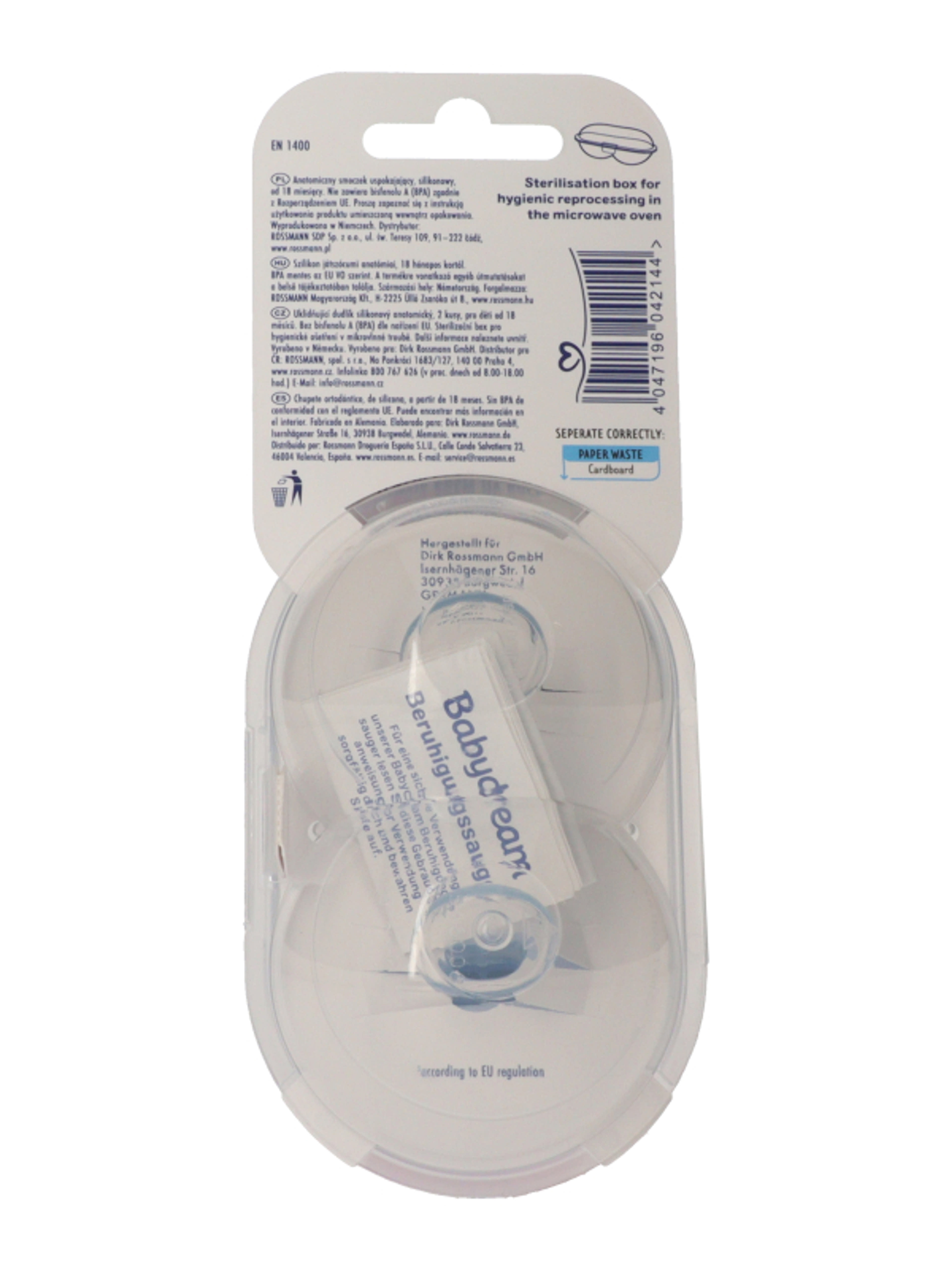 Babydream Anatómiai Szilikon Játszócumi 18 Hónapos Kortól - 2 db-5