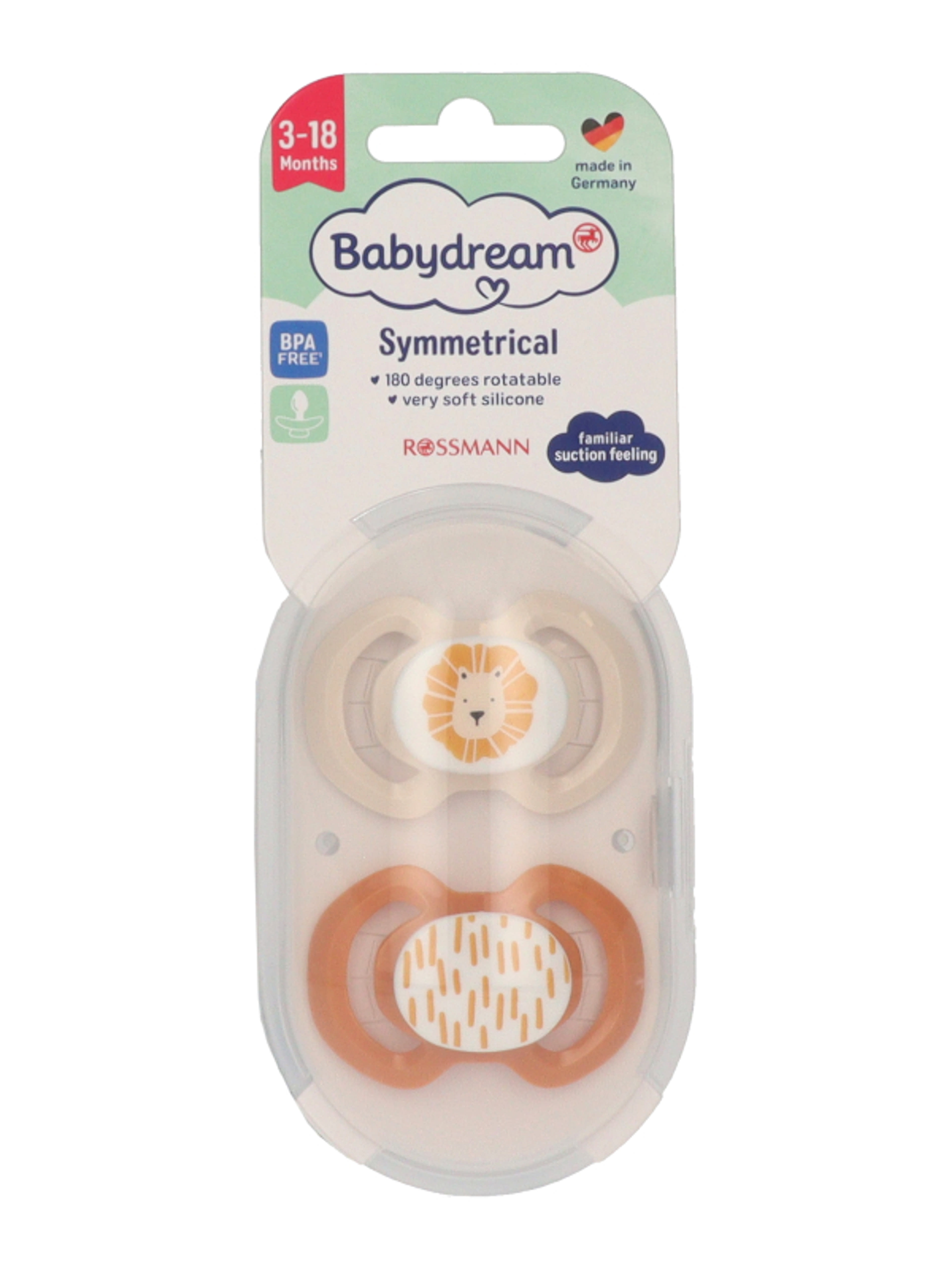 Babydream játszócumi szimmetrikus, 3-18 hónapos kortól - 2 db-1