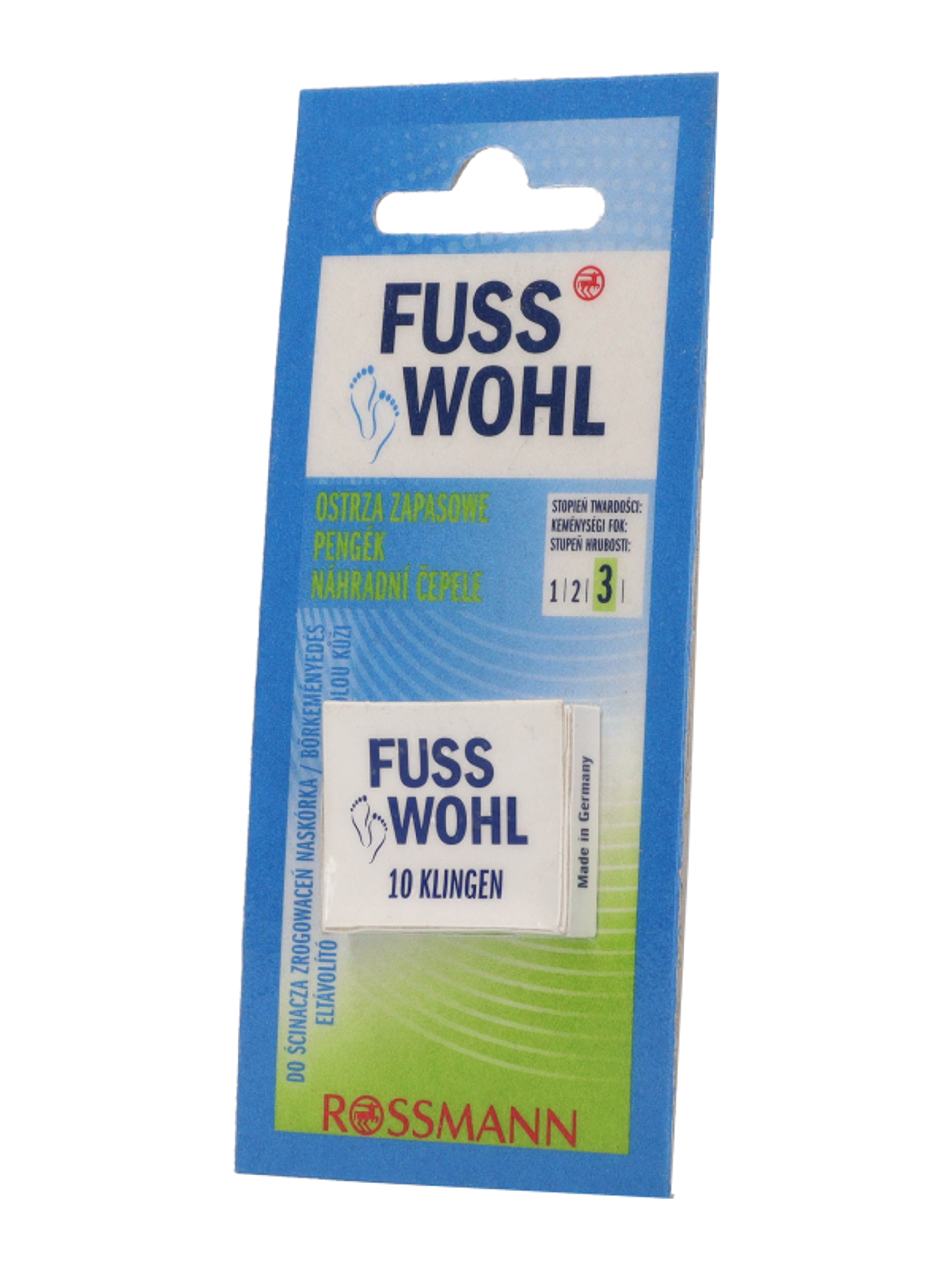 Fuss Wohl bőrgyalú pótpenge - 10 db-3