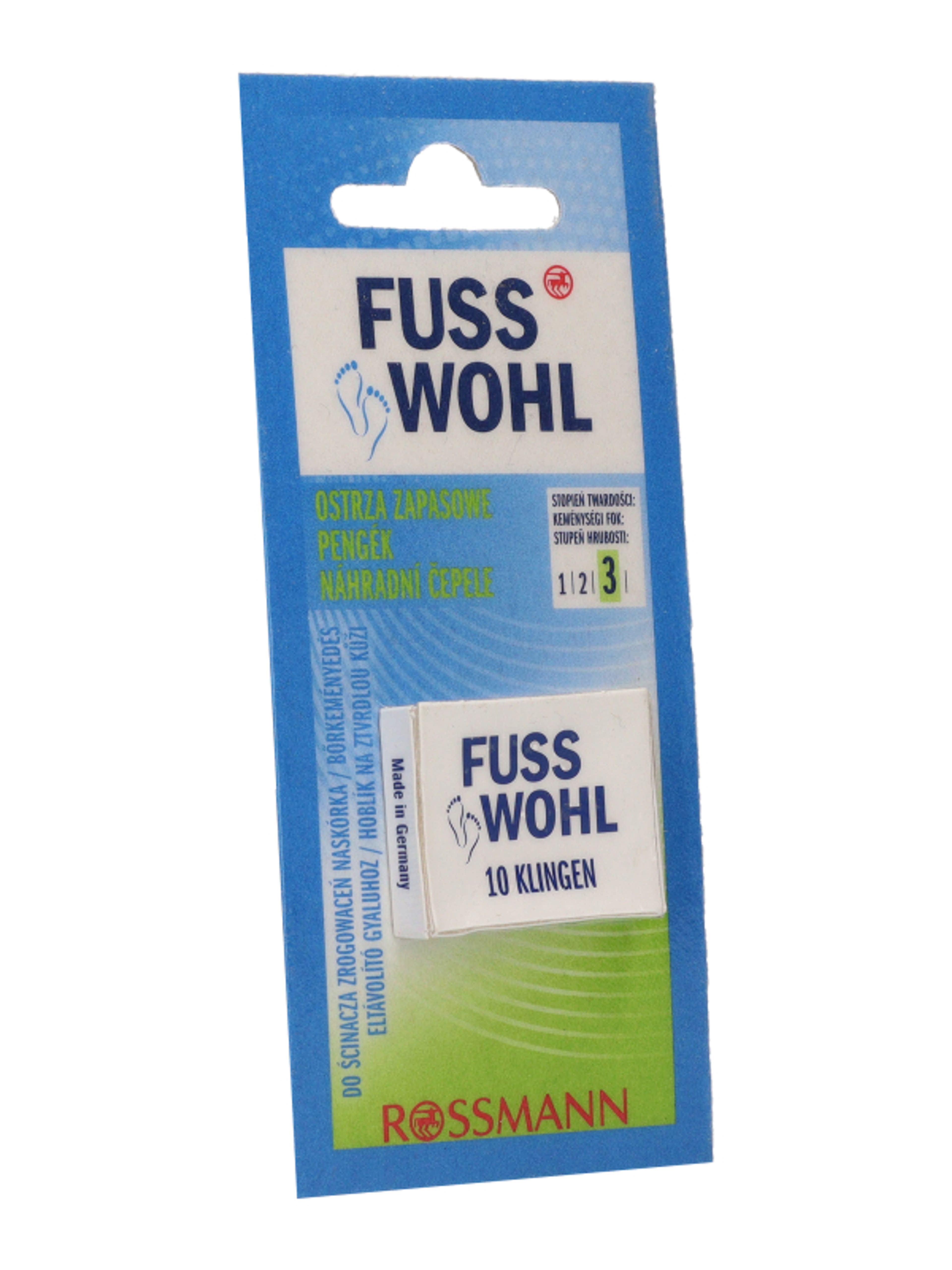 Fuss Wohl bőrgyalú pótpenge - 10 db-4