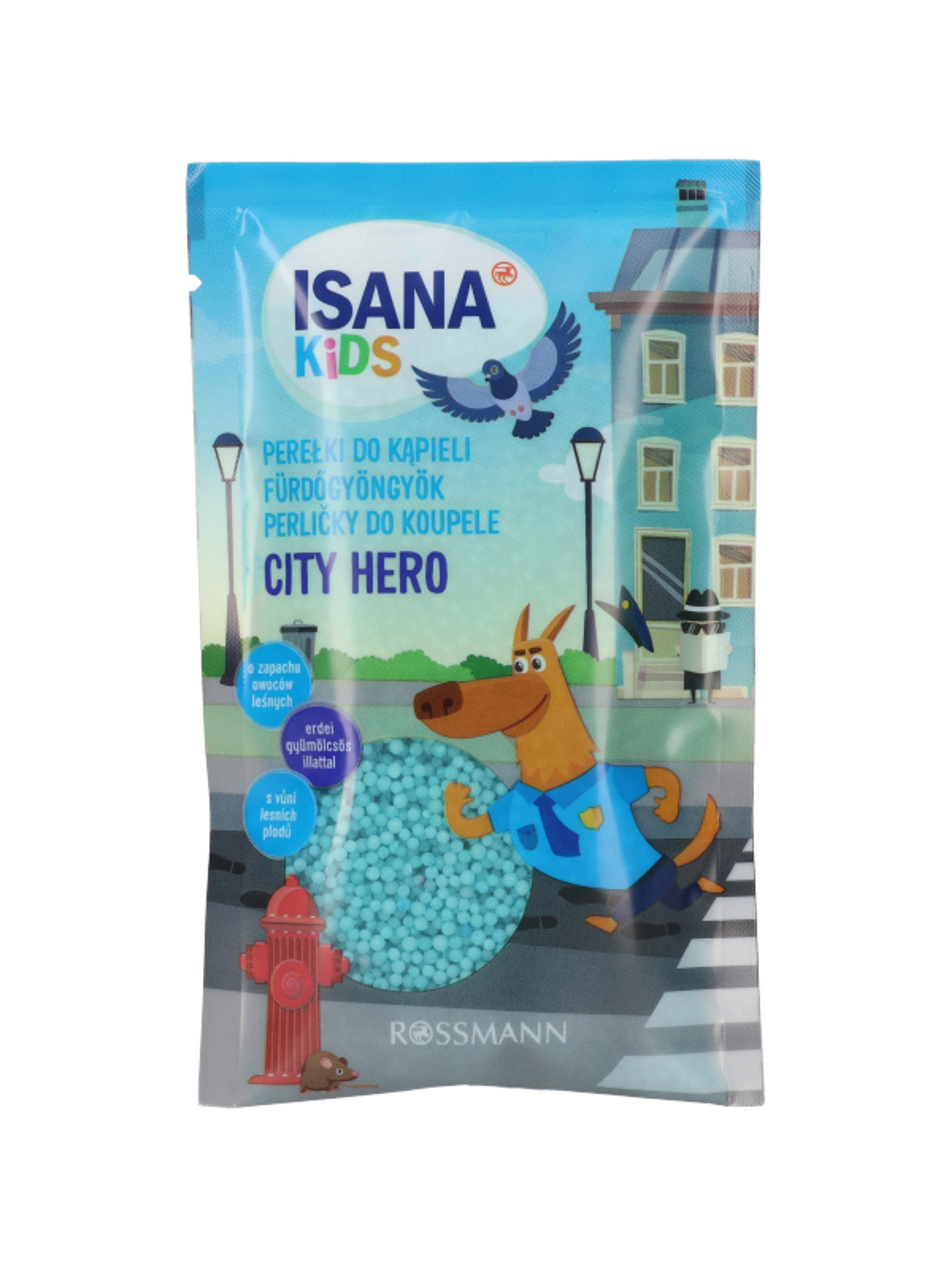 Isana Kids fürdőgyöngy, City hero - 60g
