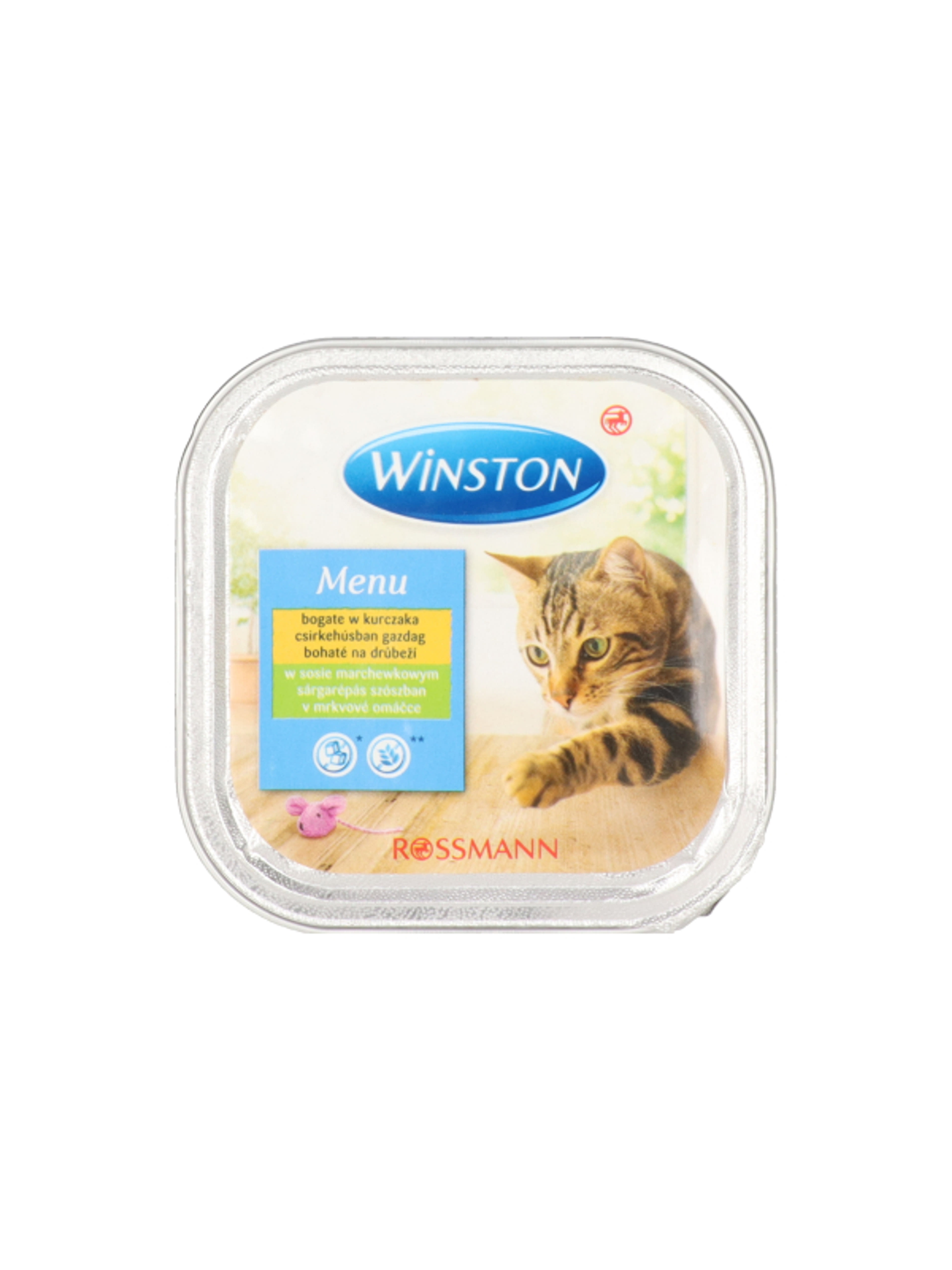 Winston alutasak macskáknak, csirke sárgarépa szószban - 100 g